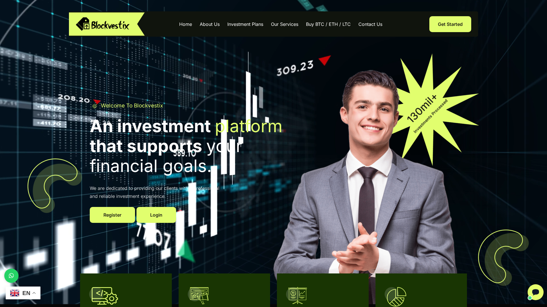 Screenshot of blockvestix.com
