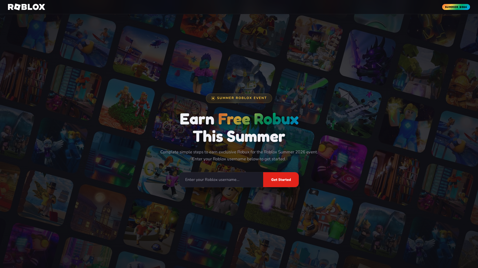 Screenshot of roblox2026event.com