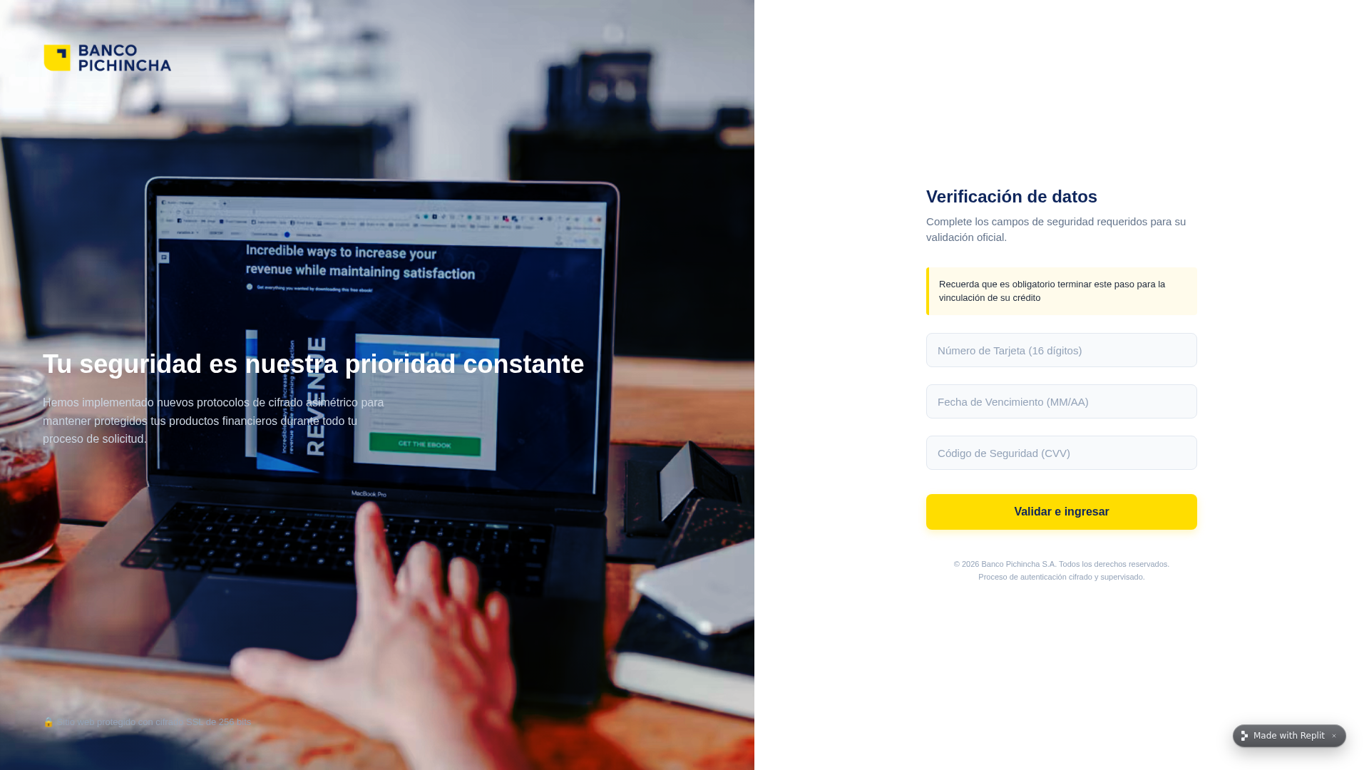 Screenshot of creditoenlineaecuador-2026232--creditoecuador.replit.app