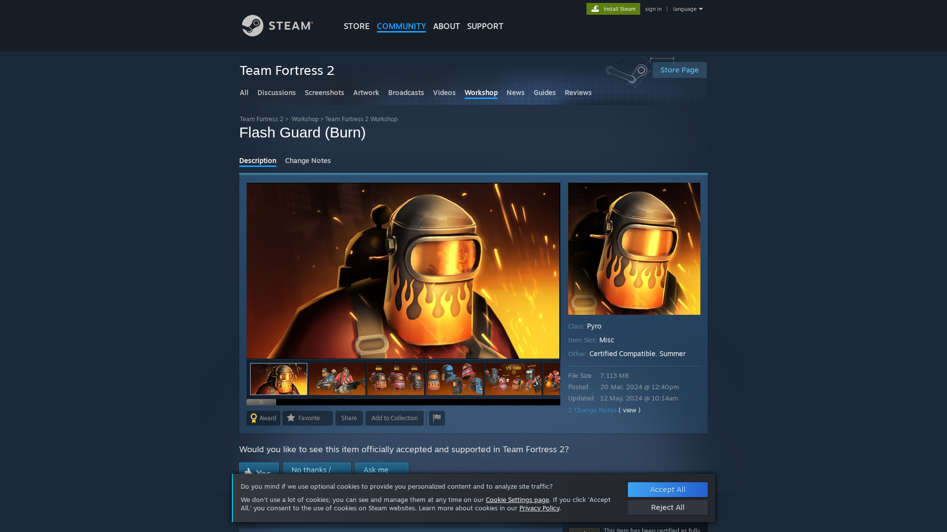 Screenshot of store.workshopcommunitymodes.com