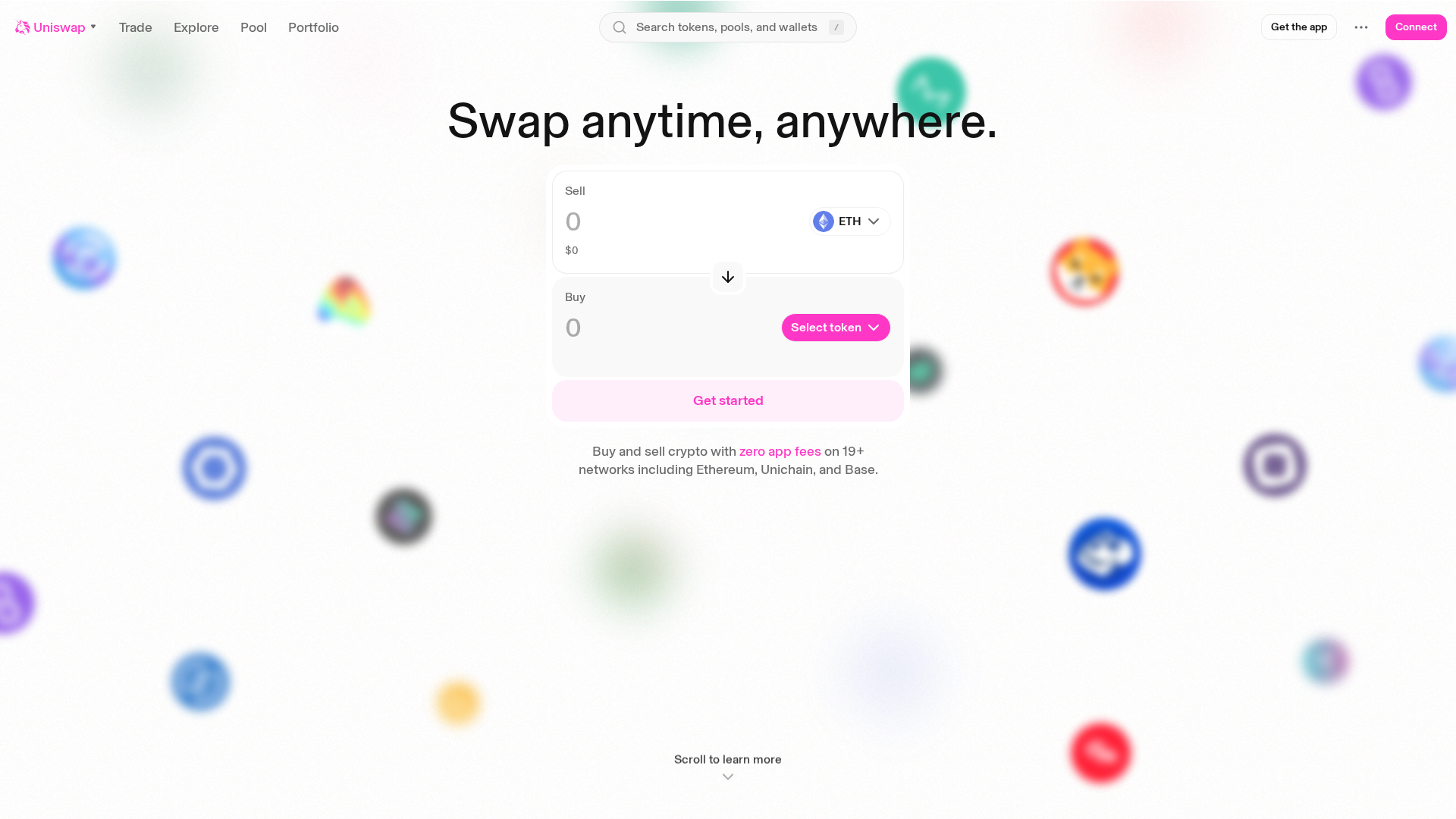 Screenshot of web-git-05-08-featwebenhancedepthchartwithflipto-60762c-uniswap.vercel.app