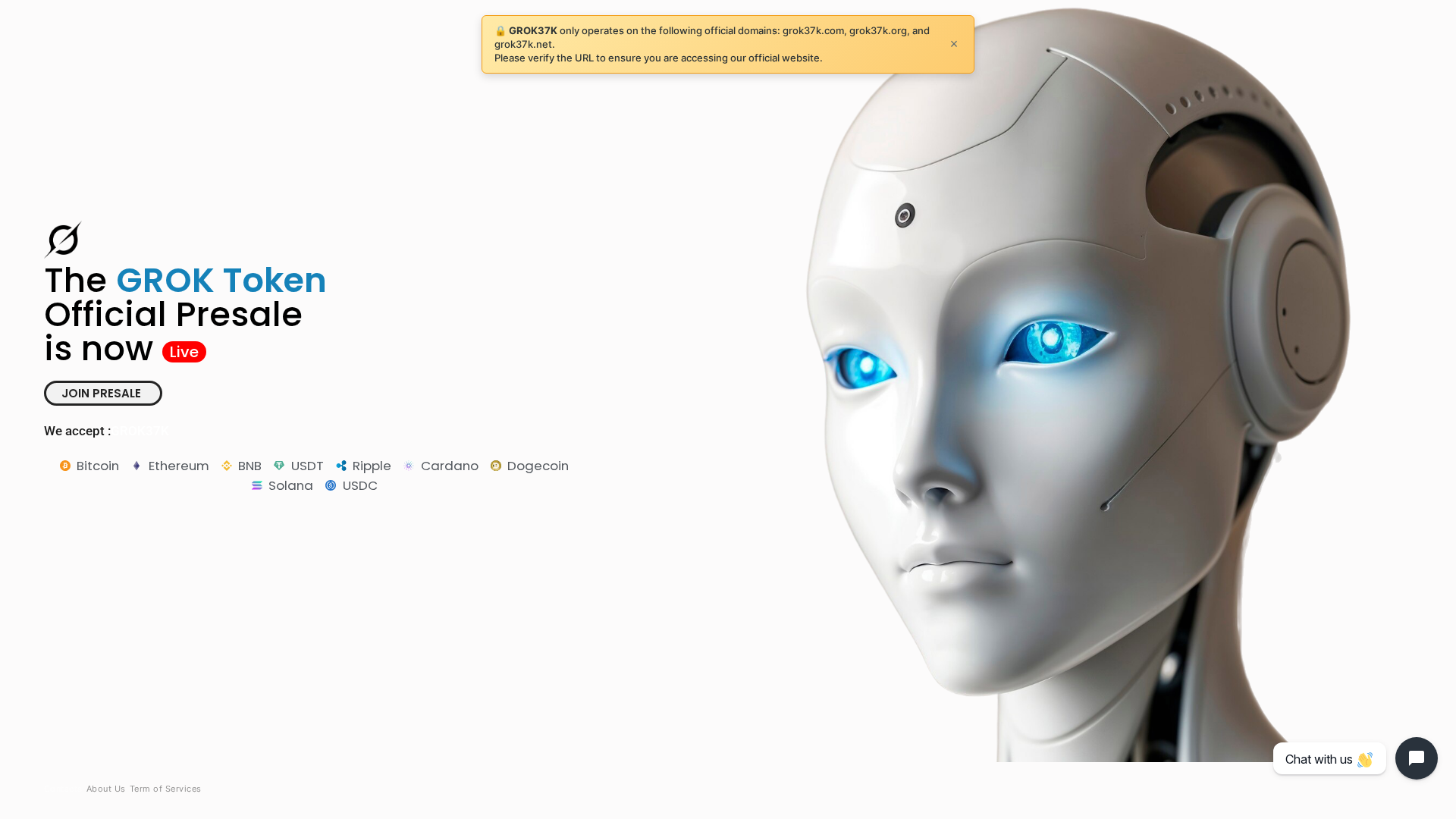 Screenshot of grok73k.com