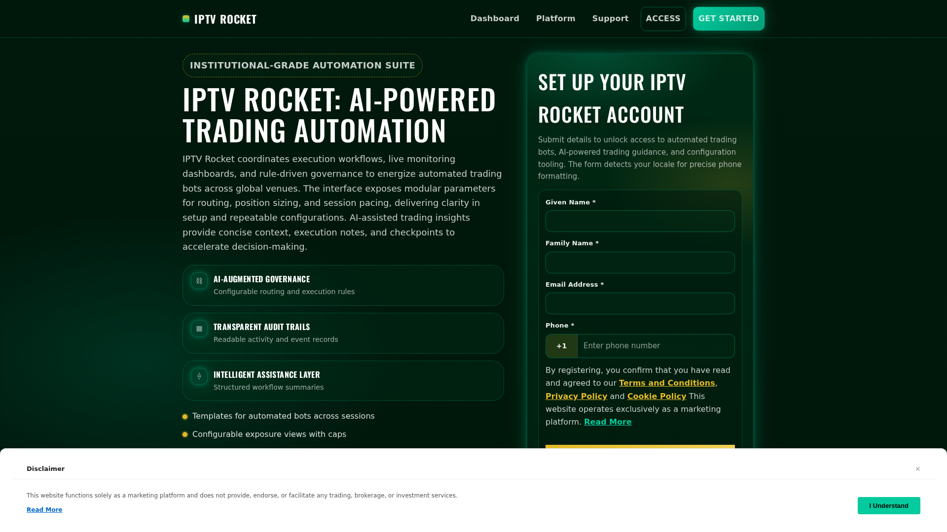 Screenshot of iptv-rocket.pro