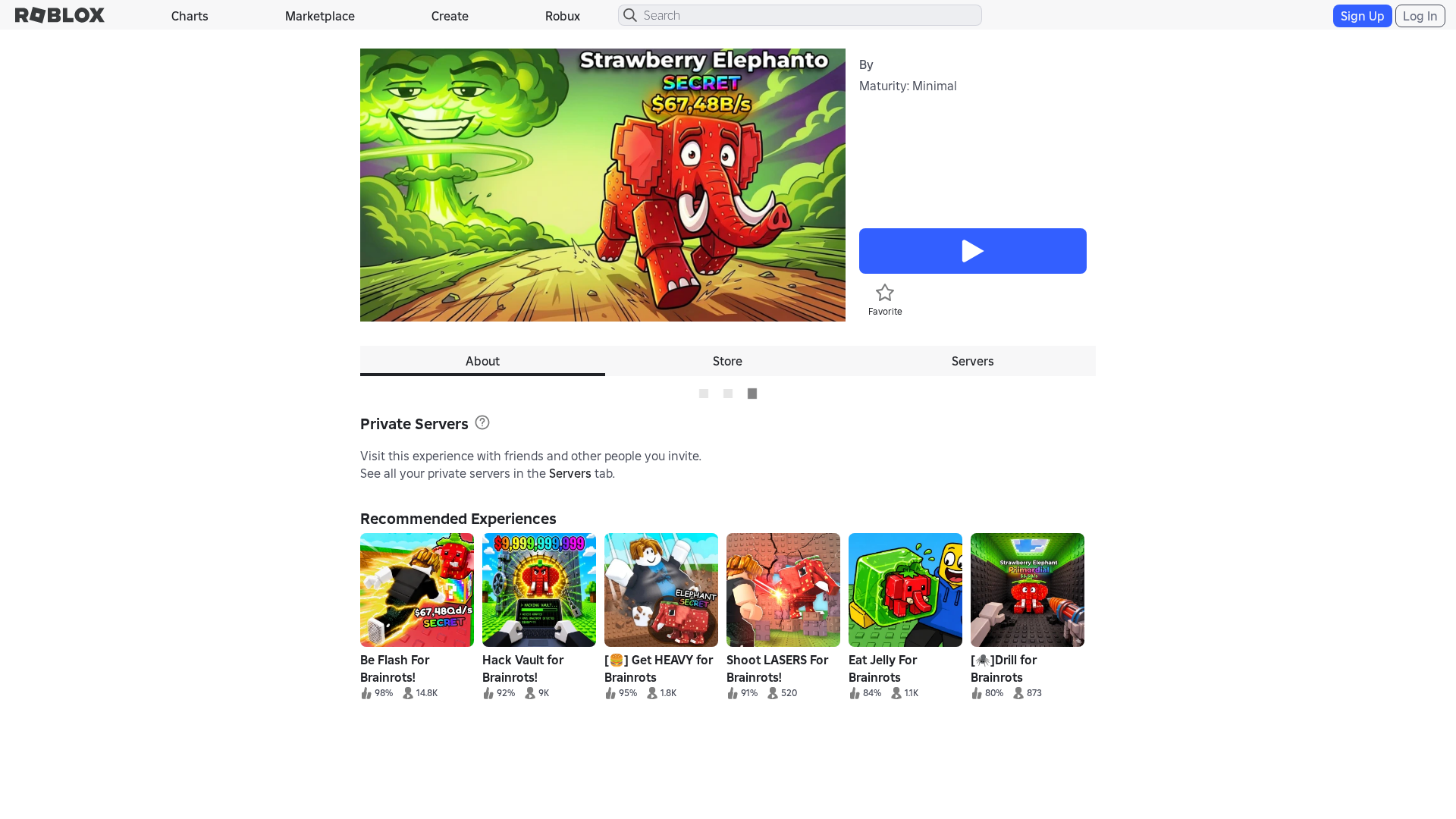 Screenshot of www.roblox.com.bn