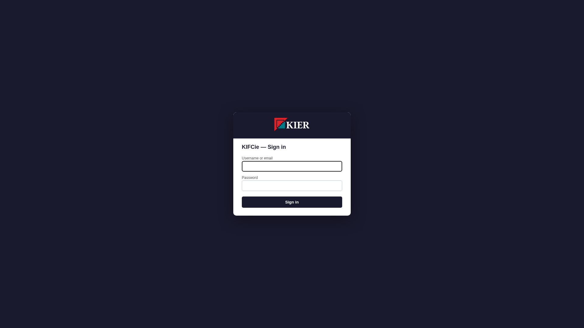 Screenshot of www.kifcie.site