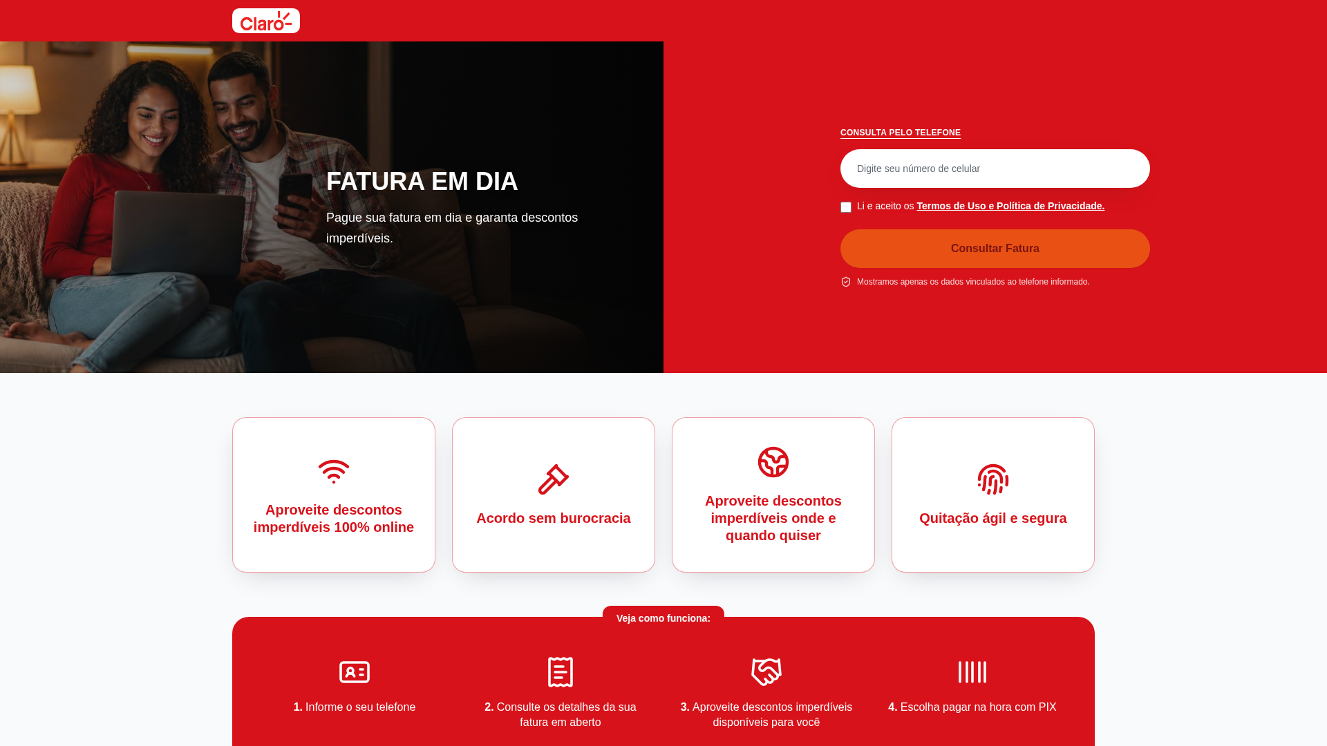 Screenshot of www.clarofatura.app