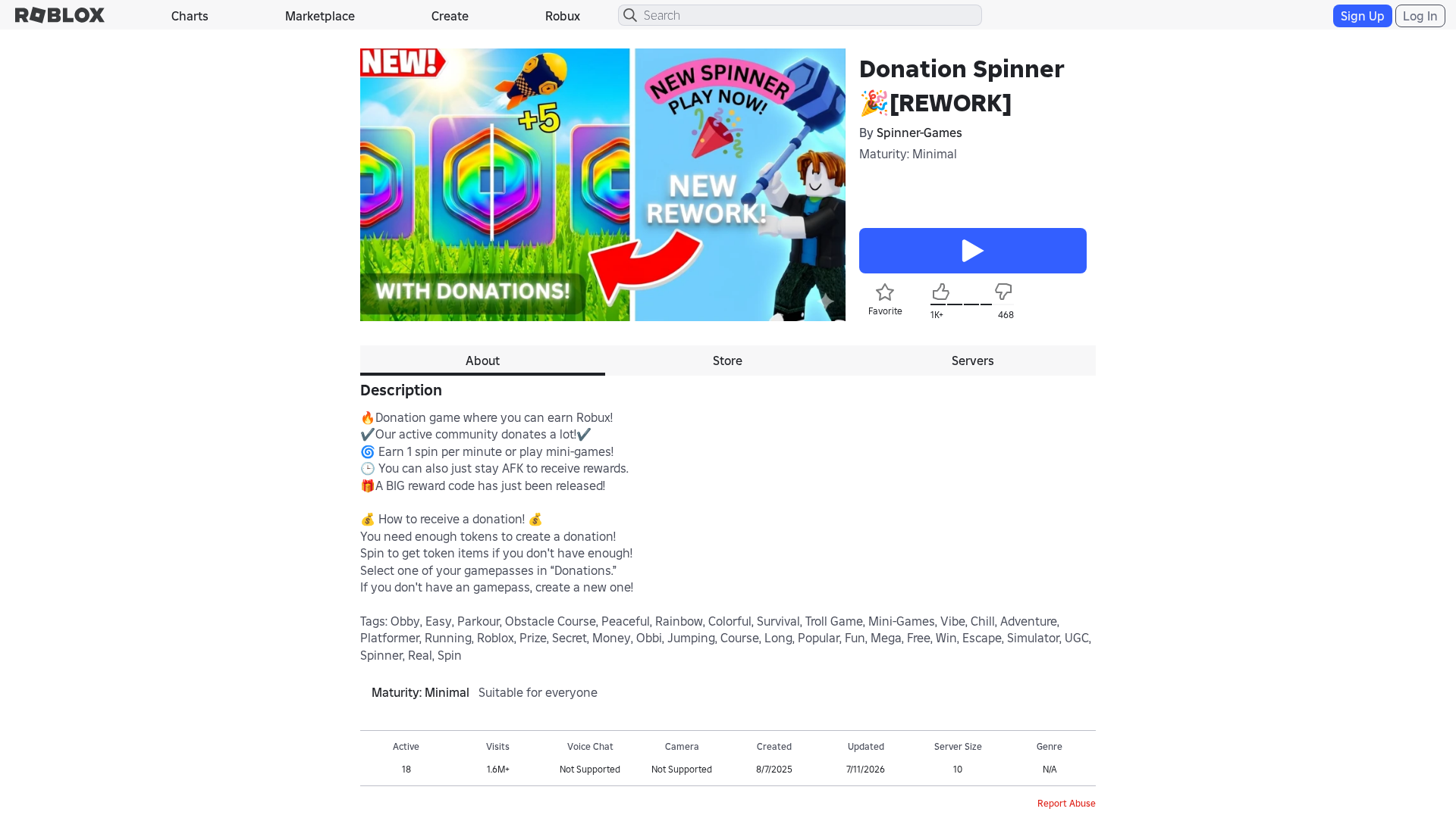 Screenshot of www.roblox.com.et