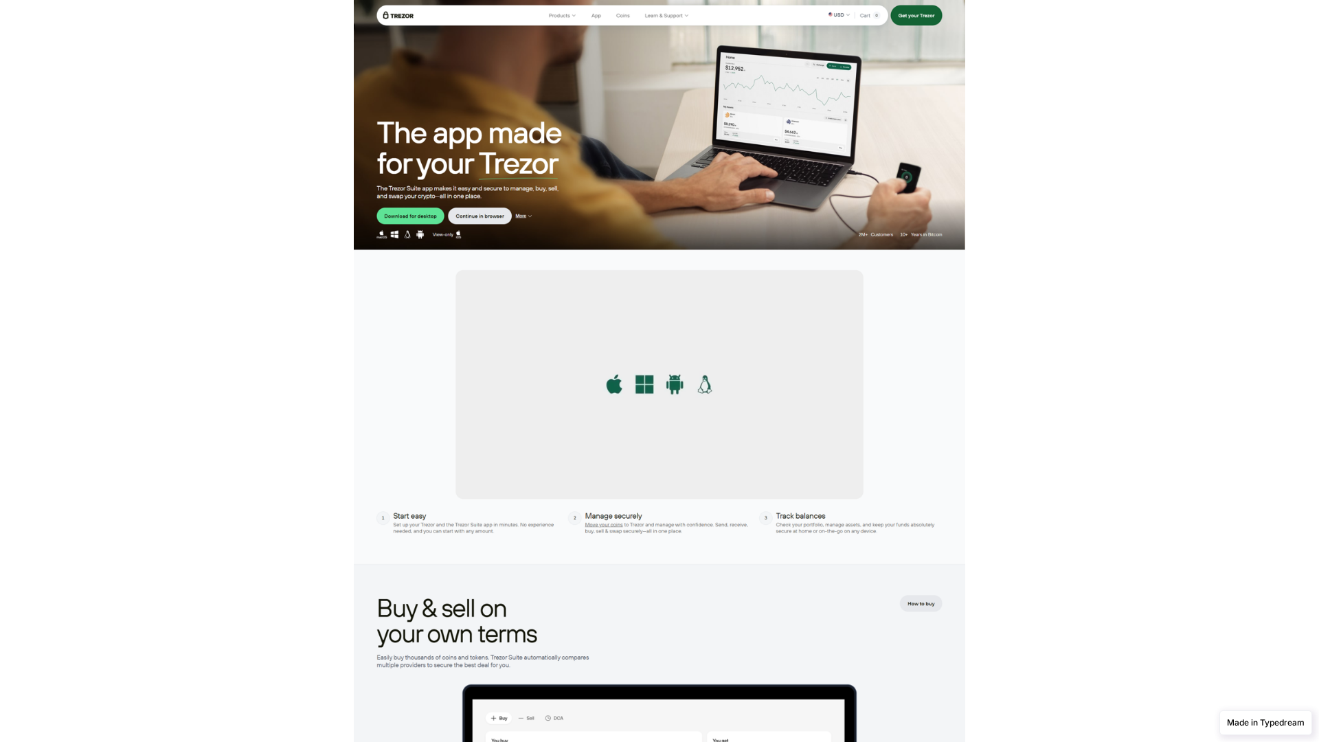 Screenshot of access-divace-bridge.typedream.app