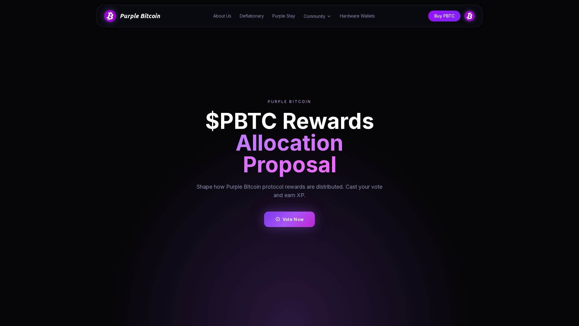 Screenshot of purplebitcoin.pages.dev