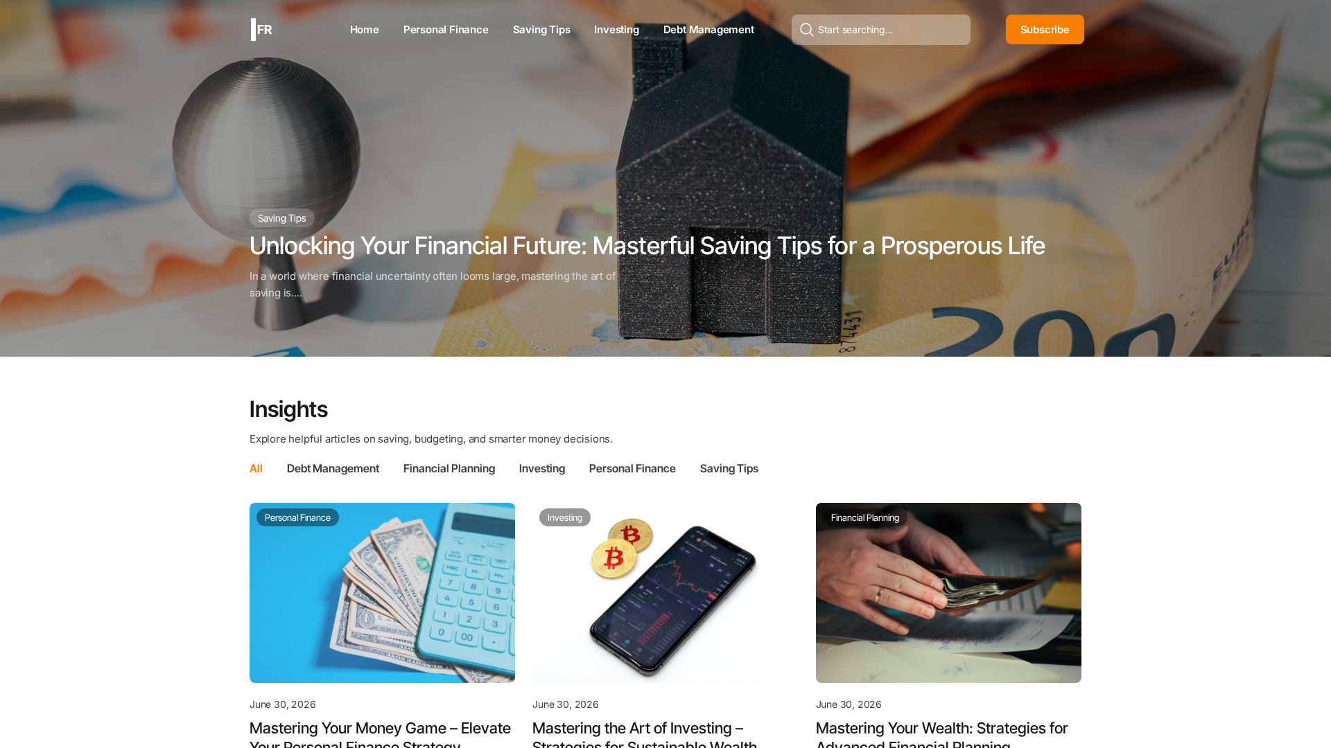 Screenshot of insurance-finance-report.com