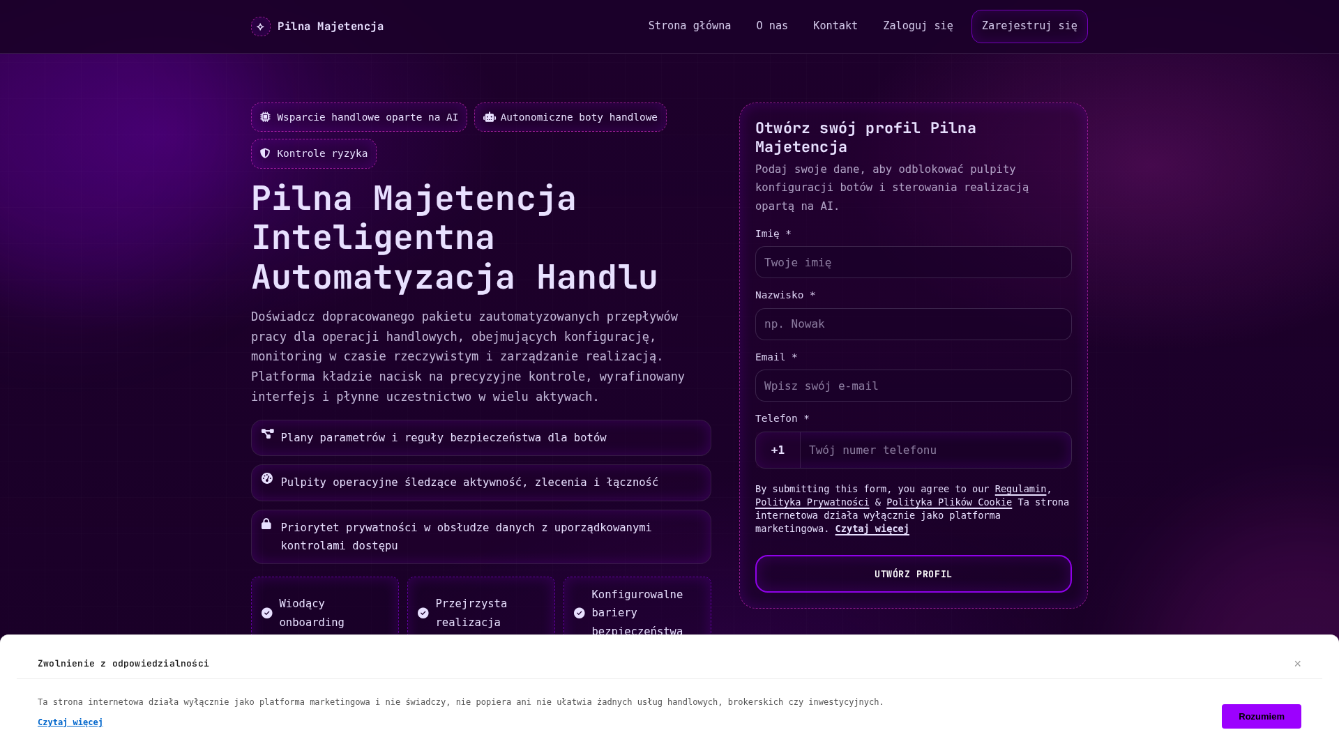 Screenshot of pilnamajetencja.pro