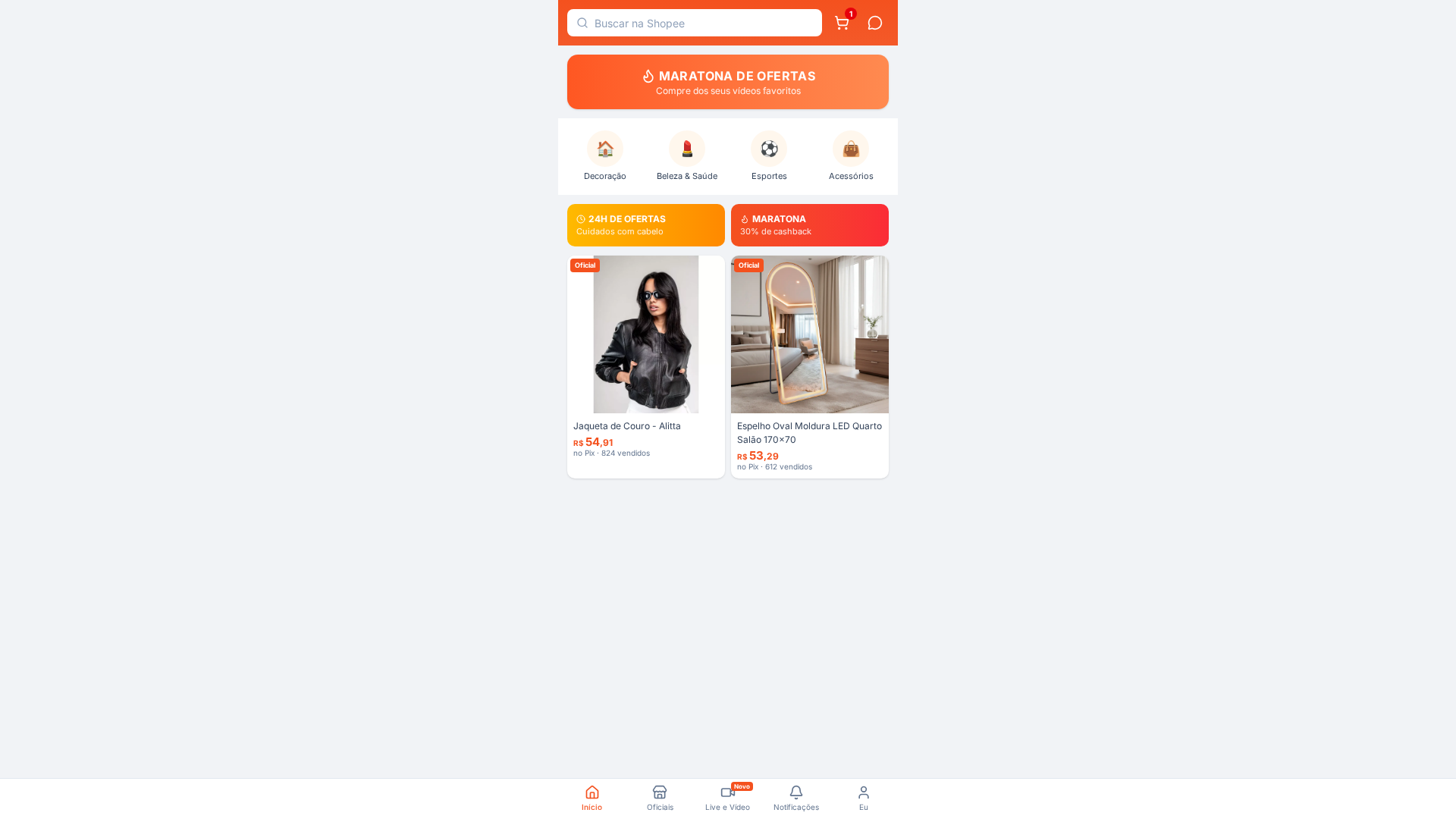 Screenshot of achadinhosseguro.shop