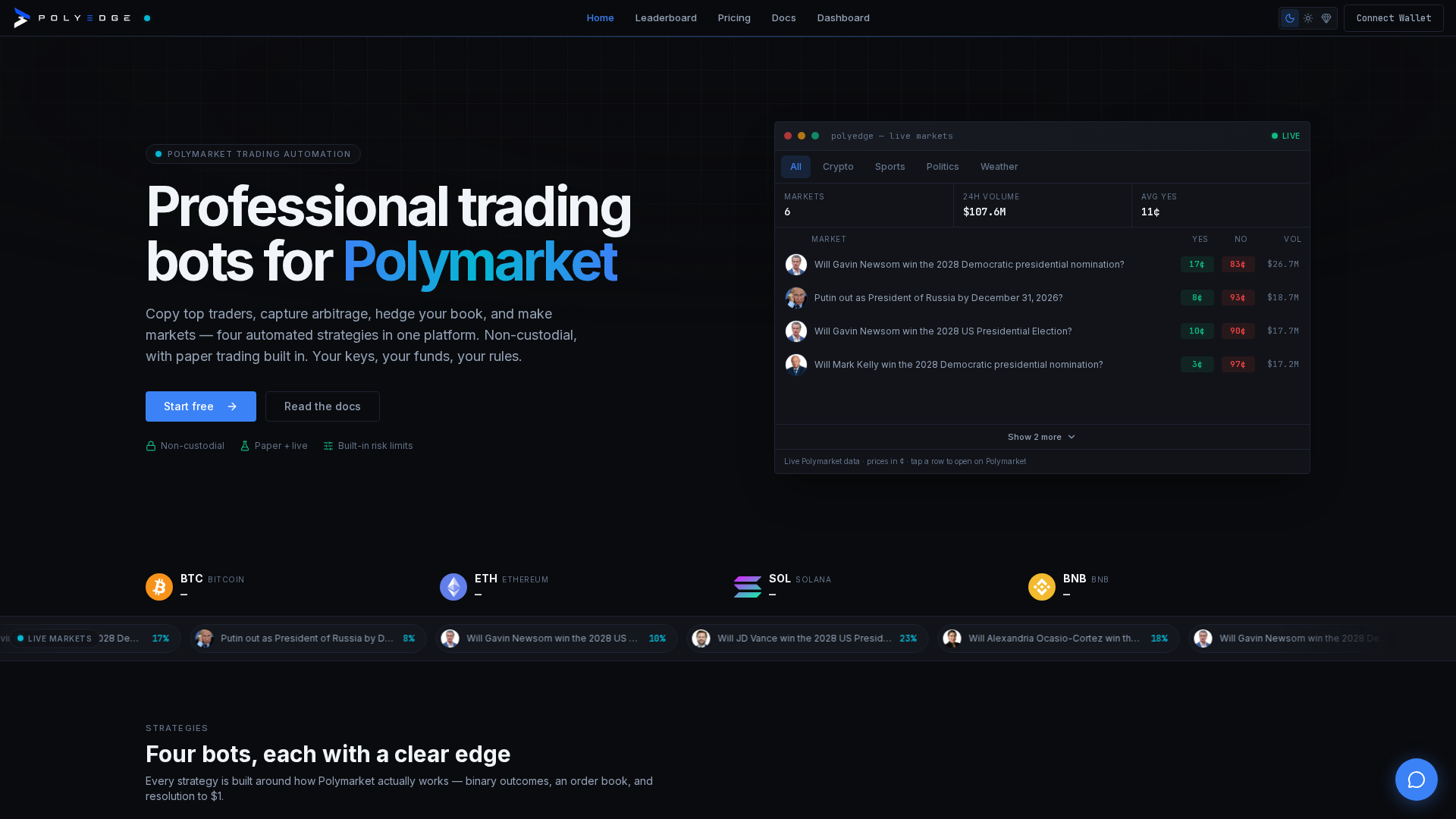 Screenshot of polyedge365.com