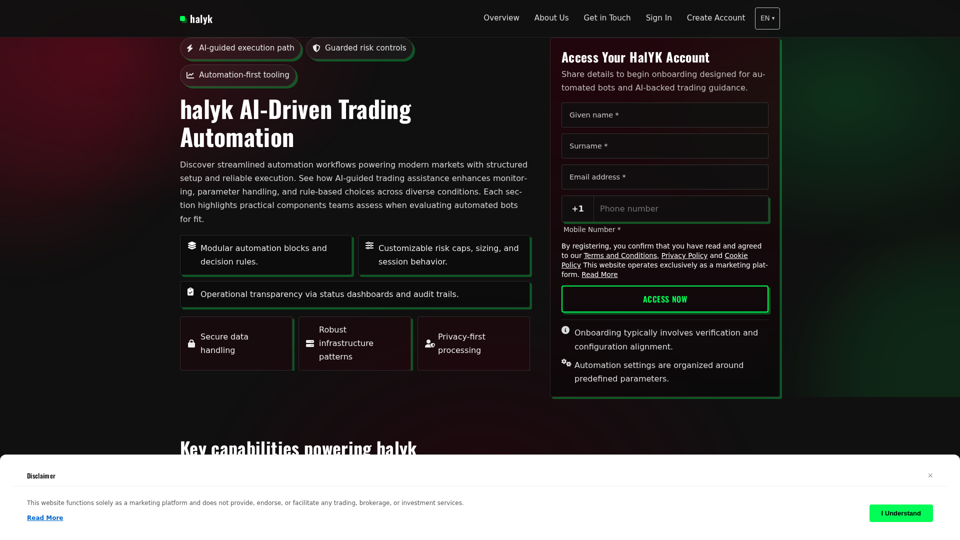 Screenshot of halyk.digital