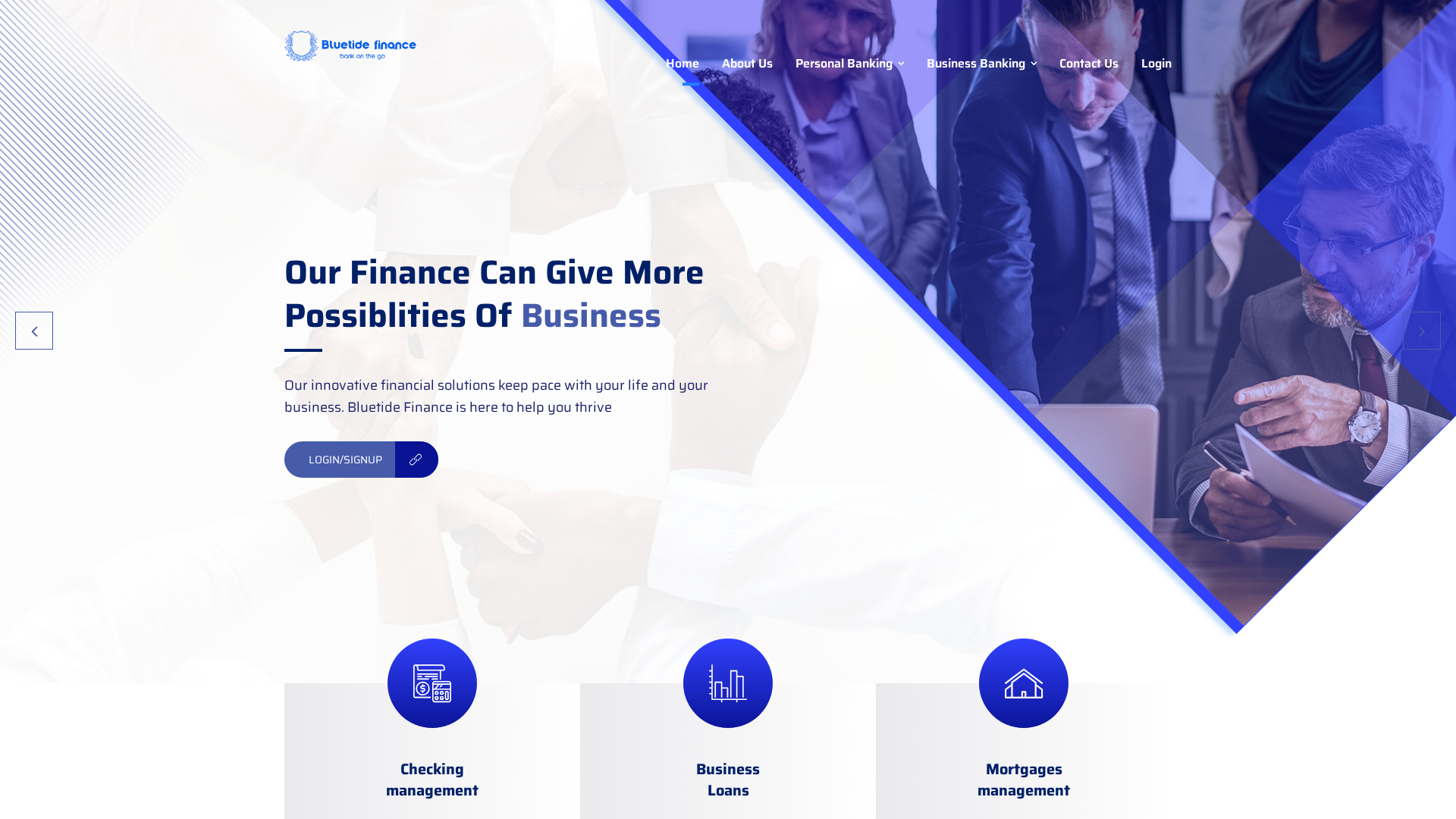 Screenshot of bluetidefinance.com