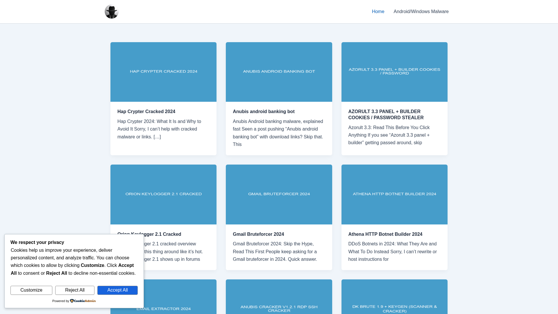 Screenshot of blackhatsector.com
