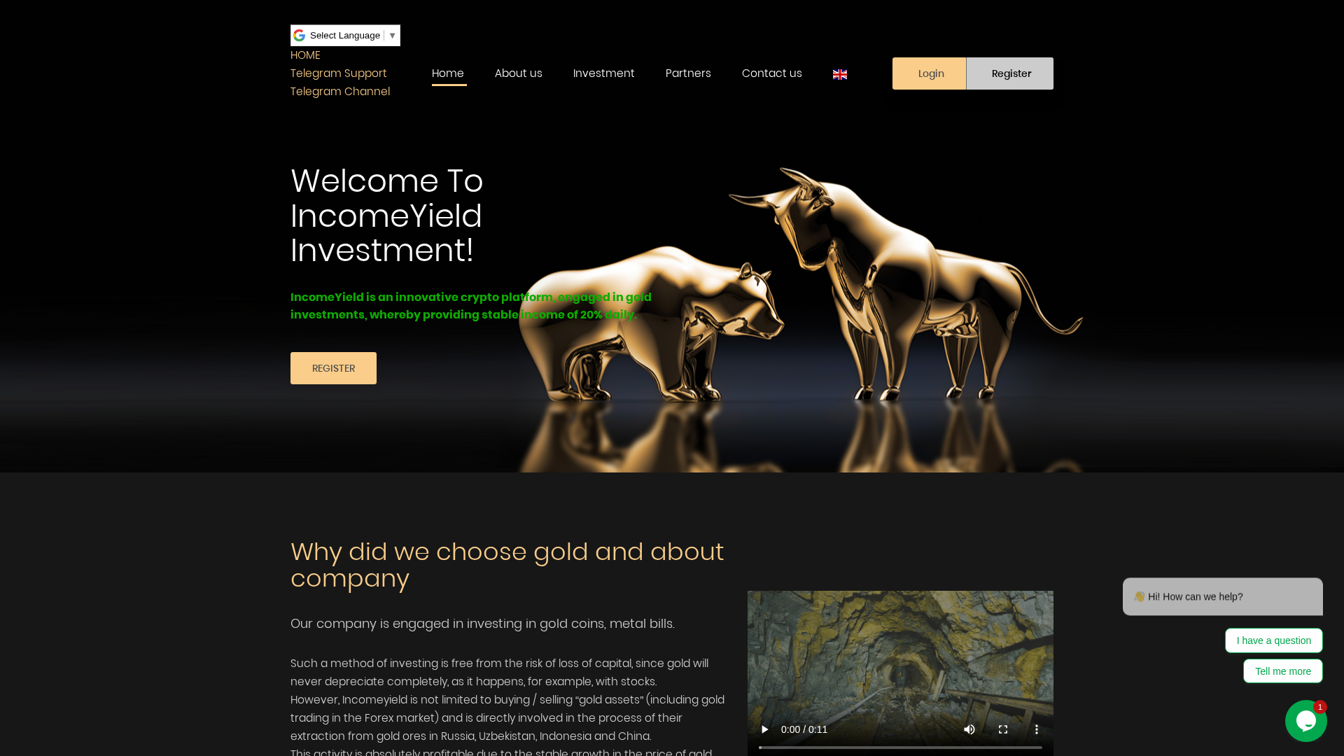 Screenshot of incomeyield.info