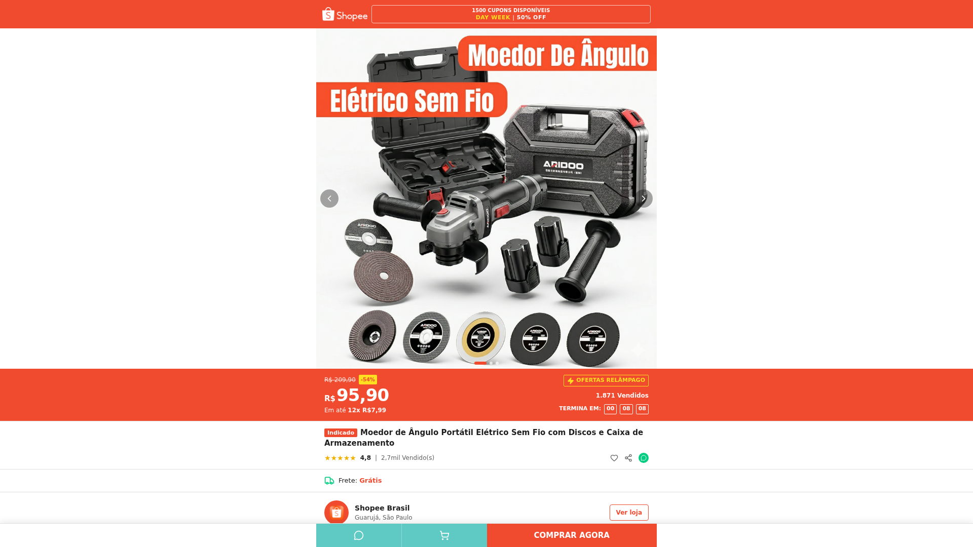 Screenshot of shopee-br-maca4.lovable.app
