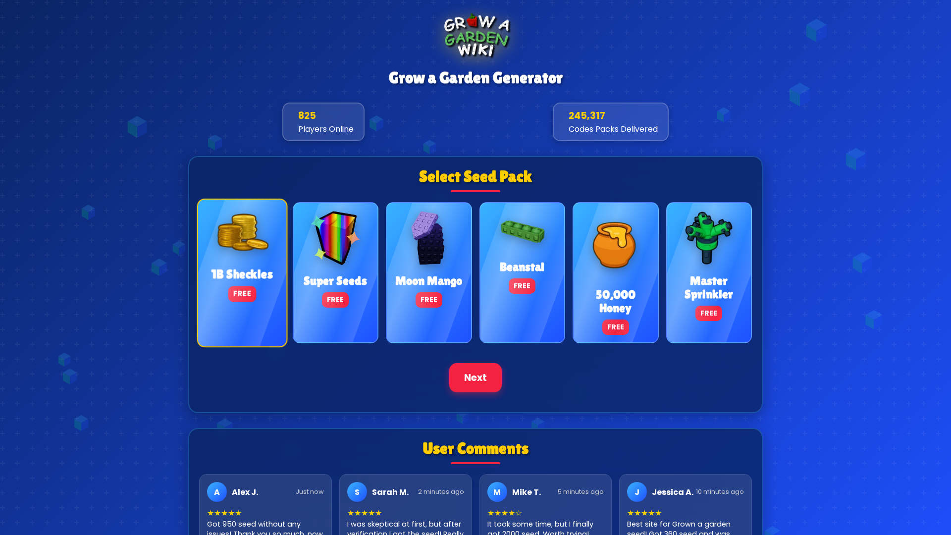 Screenshot of growagarden1.blogspot.com
