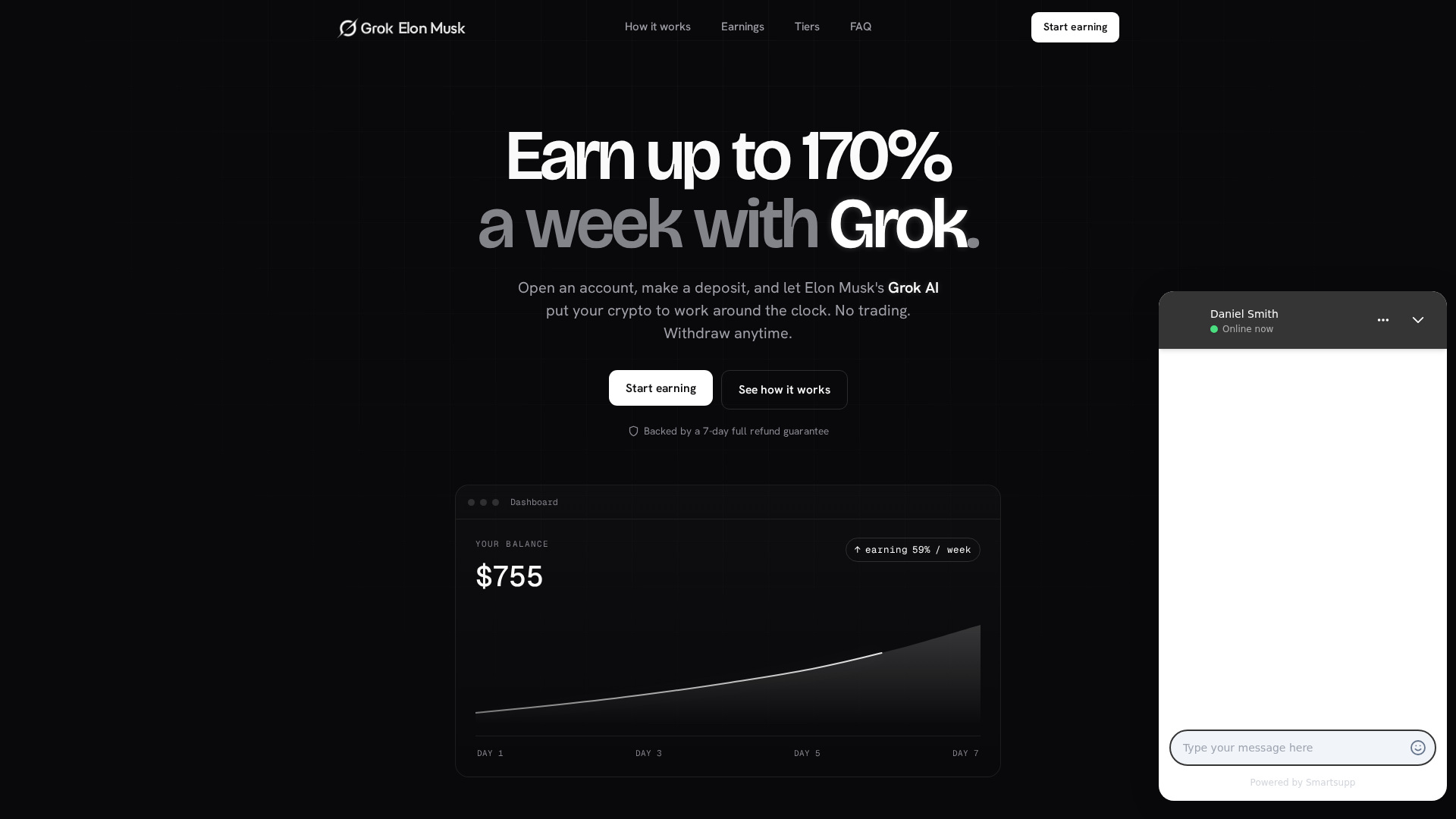 Screenshot of elontrade.net