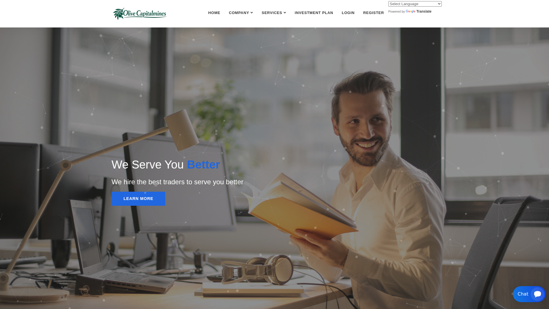 Screenshot of olivecapitalmines.com
