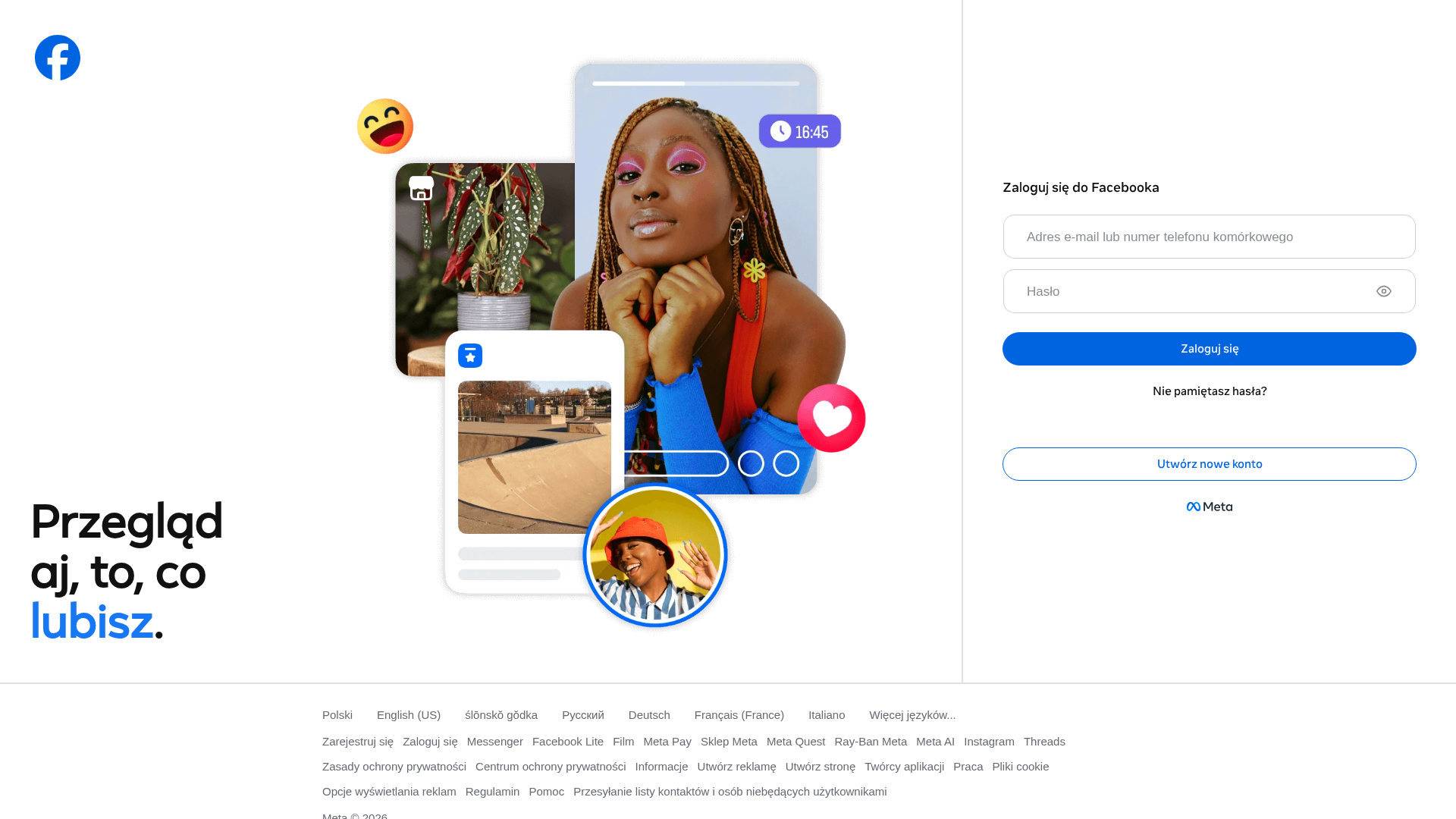 Screenshot of faceboook.zapisy-teraz.com