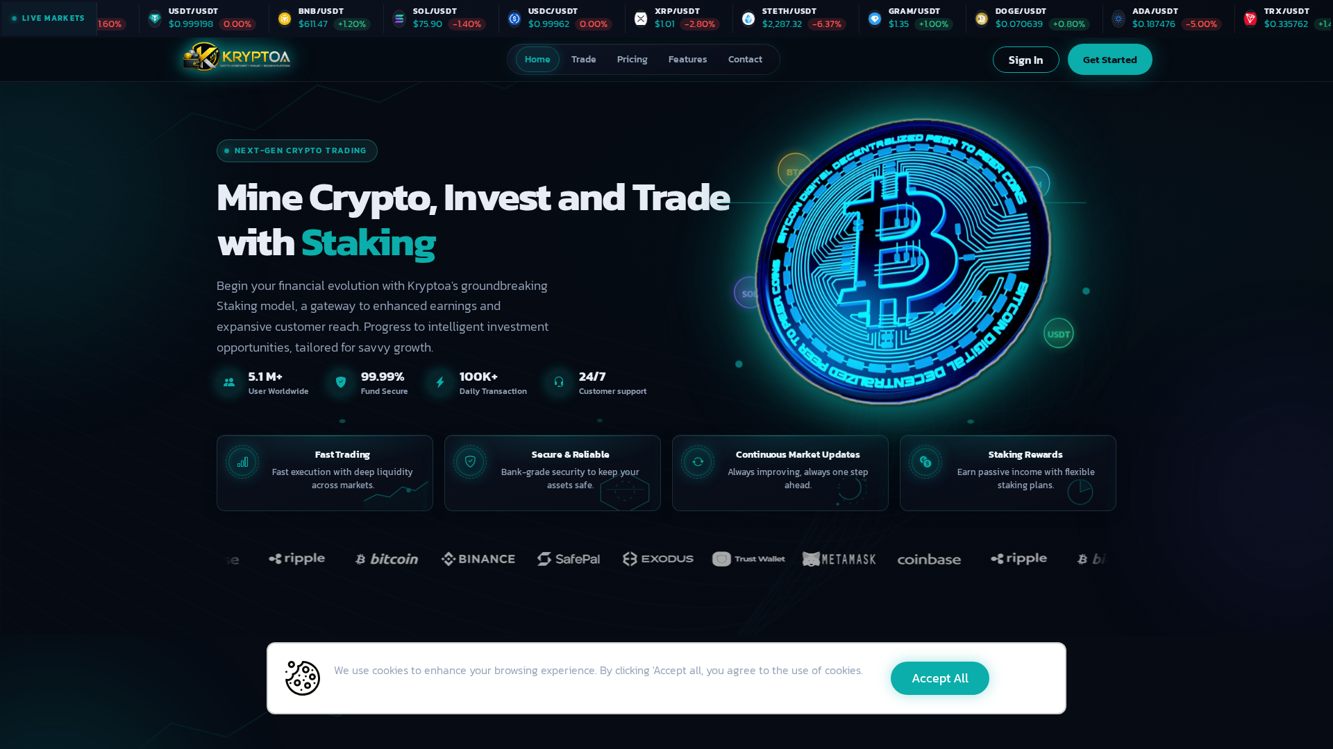 Screenshot of kryptoa.com