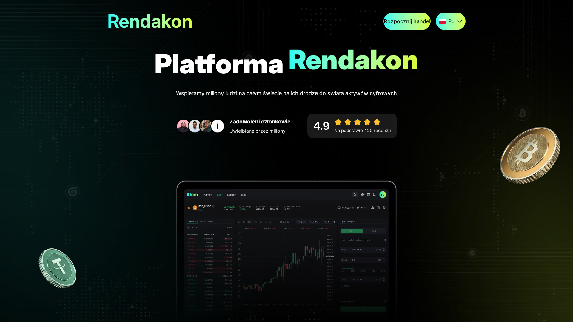 Screenshot of rendakon.com
