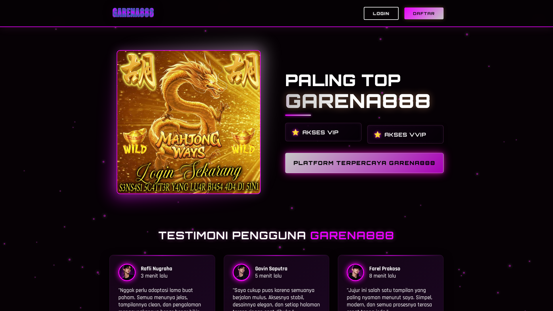 Screenshot of garena888.net