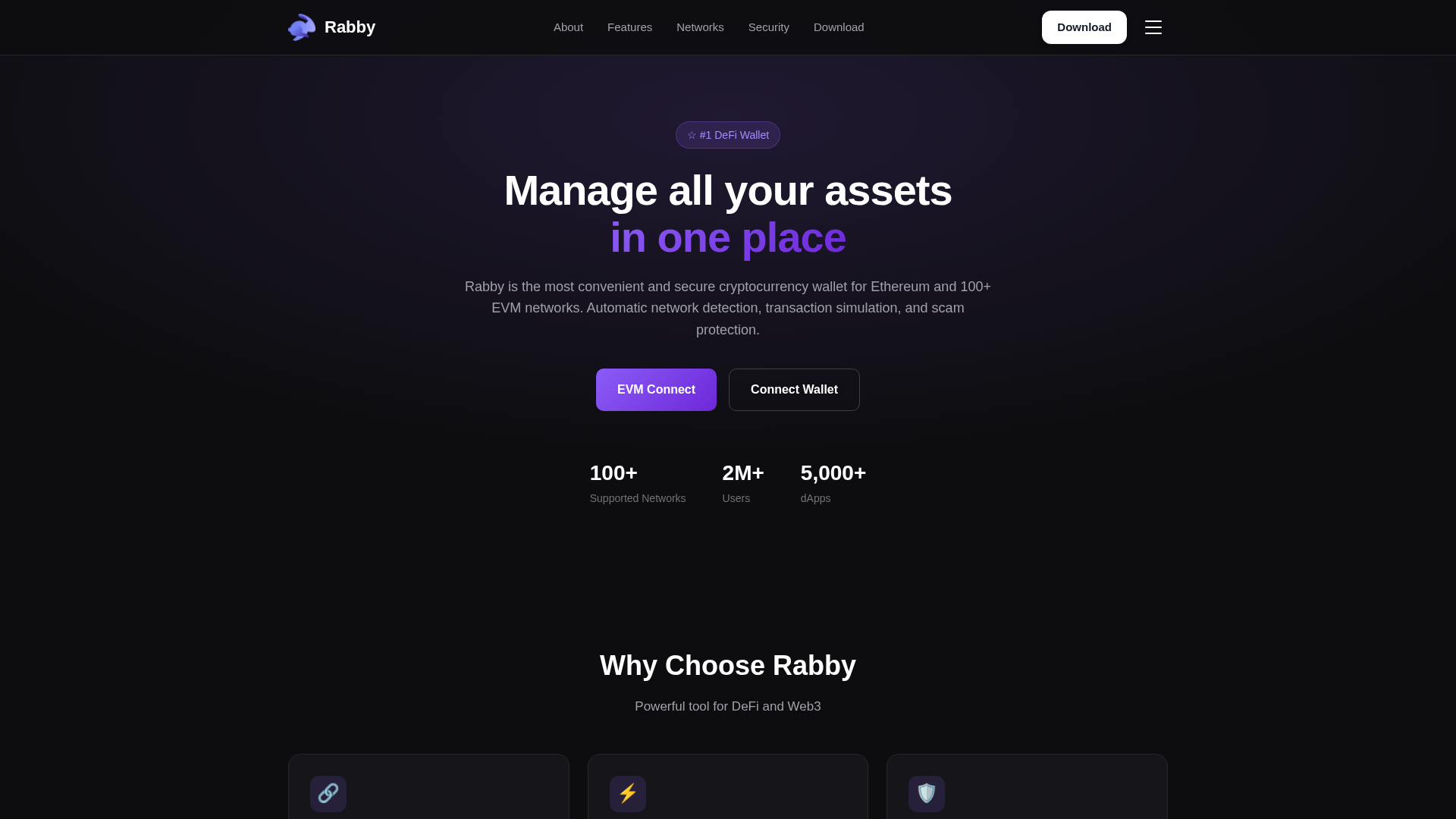 Screenshot of rabbywallet-evm.web.app