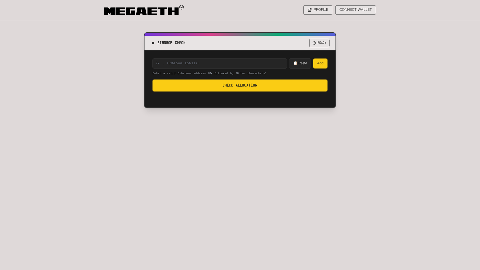Screenshot of airdrop.megaeth.biz.id