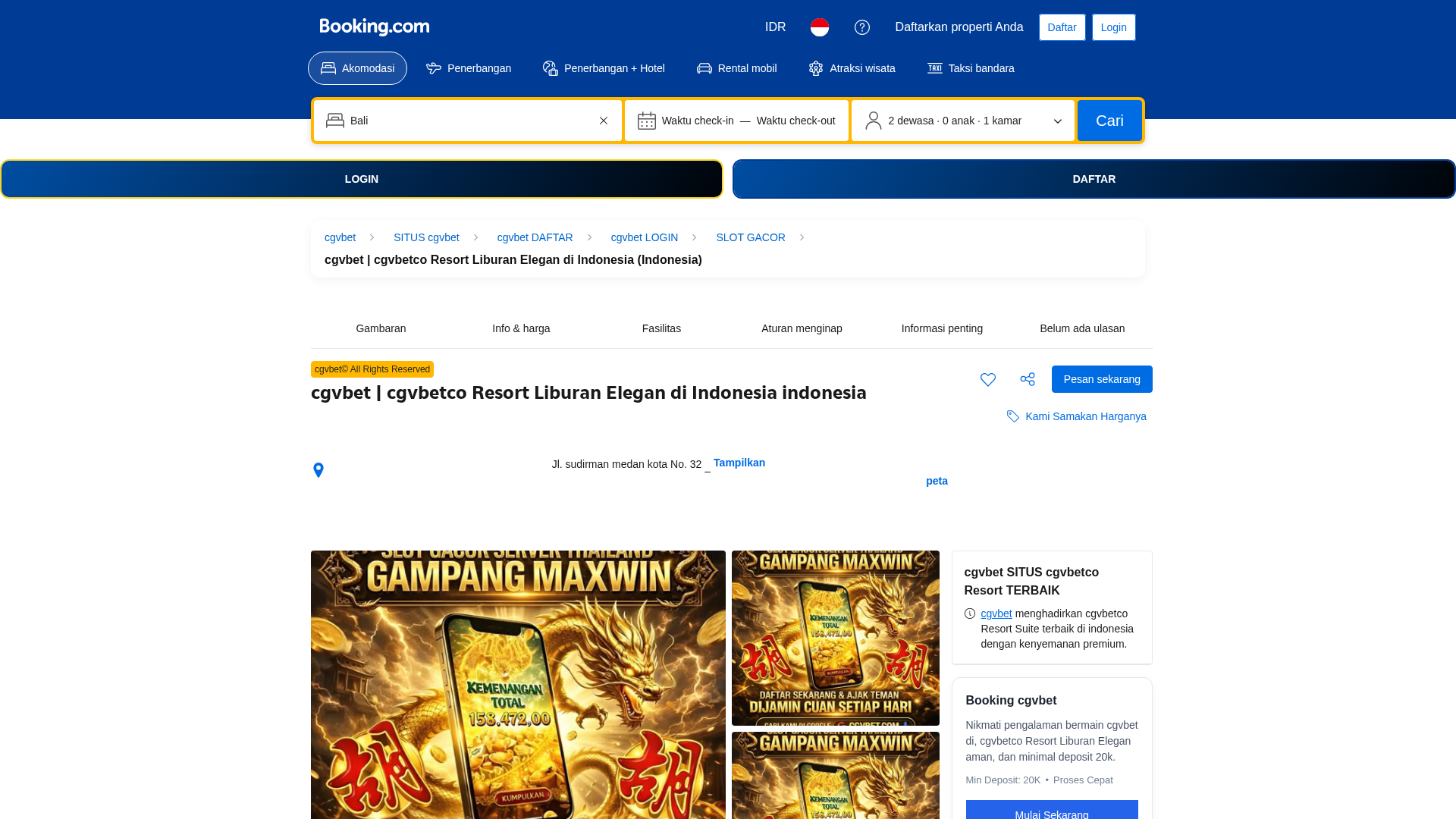 Screenshot of www.cgvbet.co