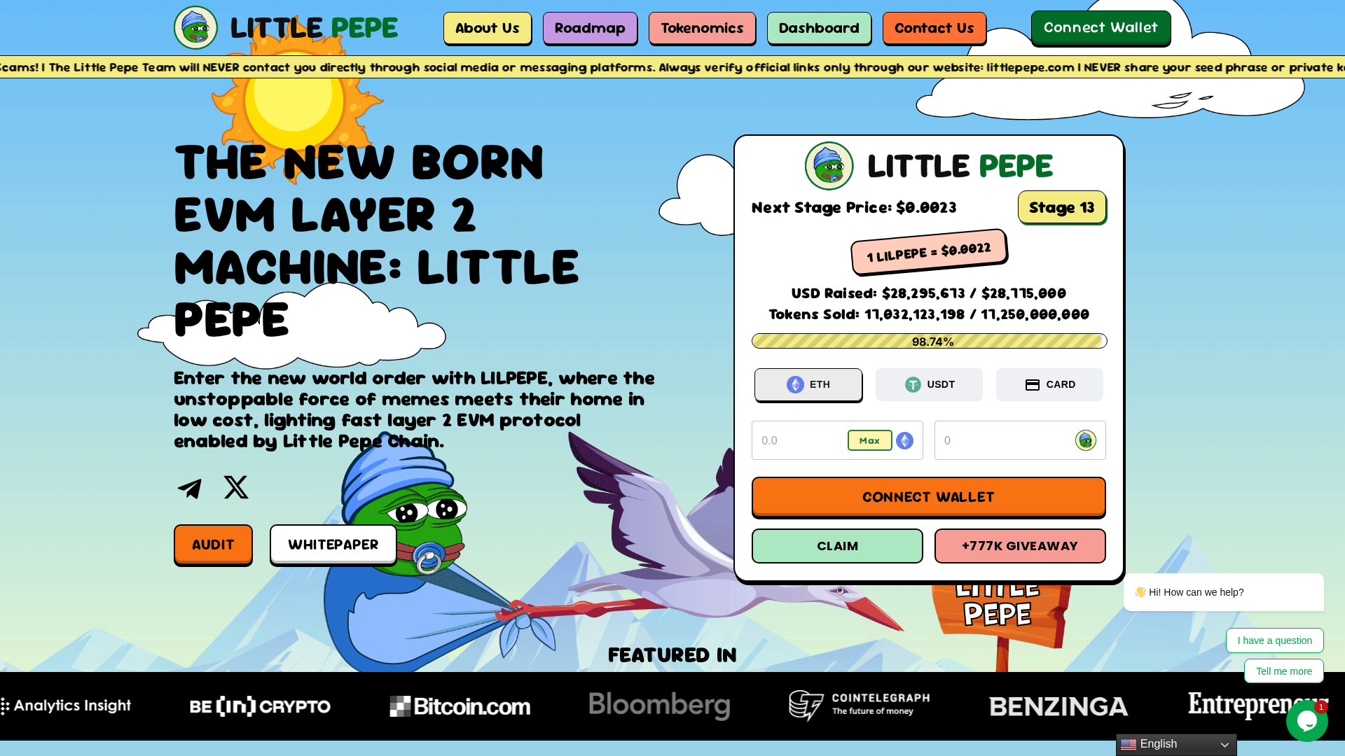 Screenshot of littlepepelive.pages.dev