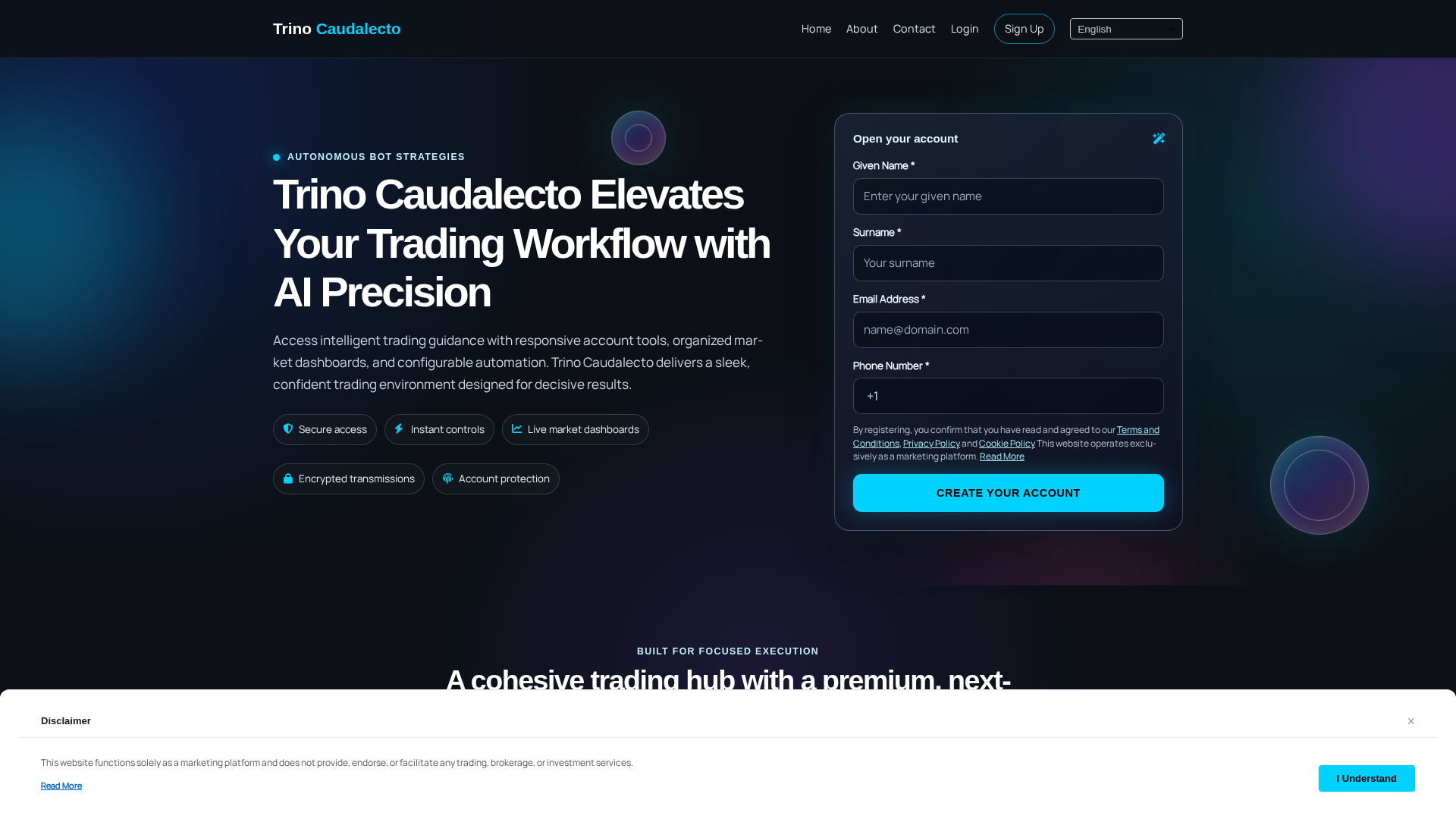 Screenshot of trinocaudalecto.click