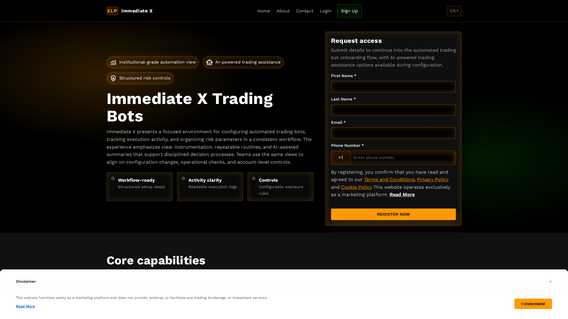 Screenshot of immediatex.digital