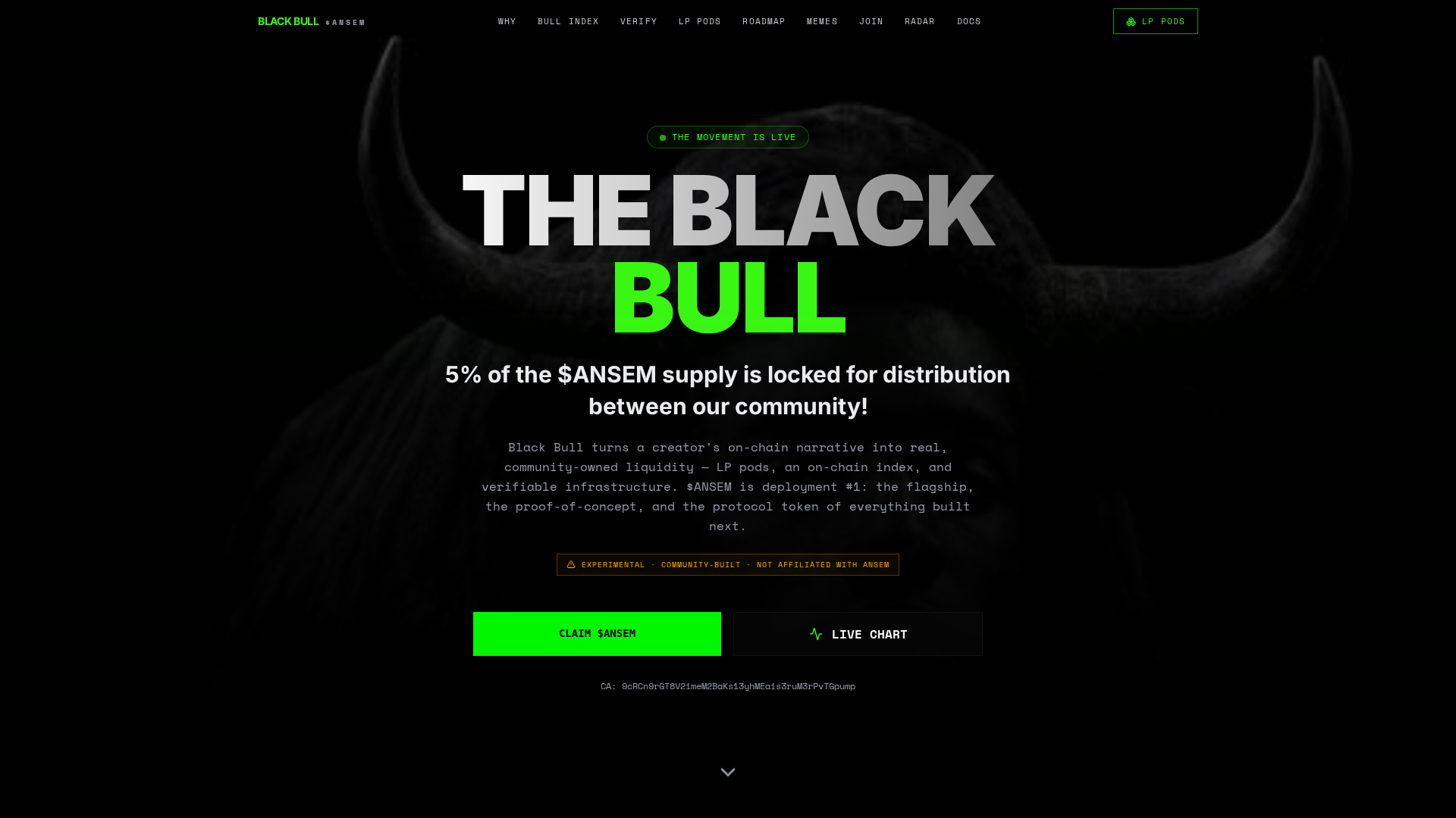 Screenshot of claims-blackbullsol.app