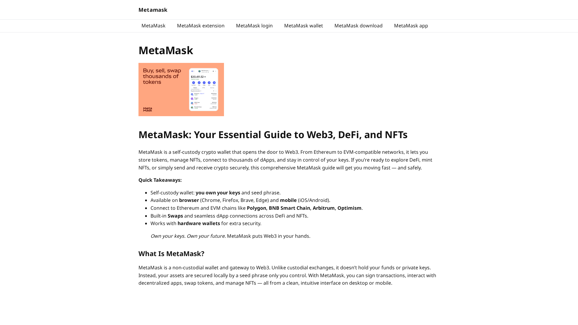 Screenshot of metamaskwallet.to