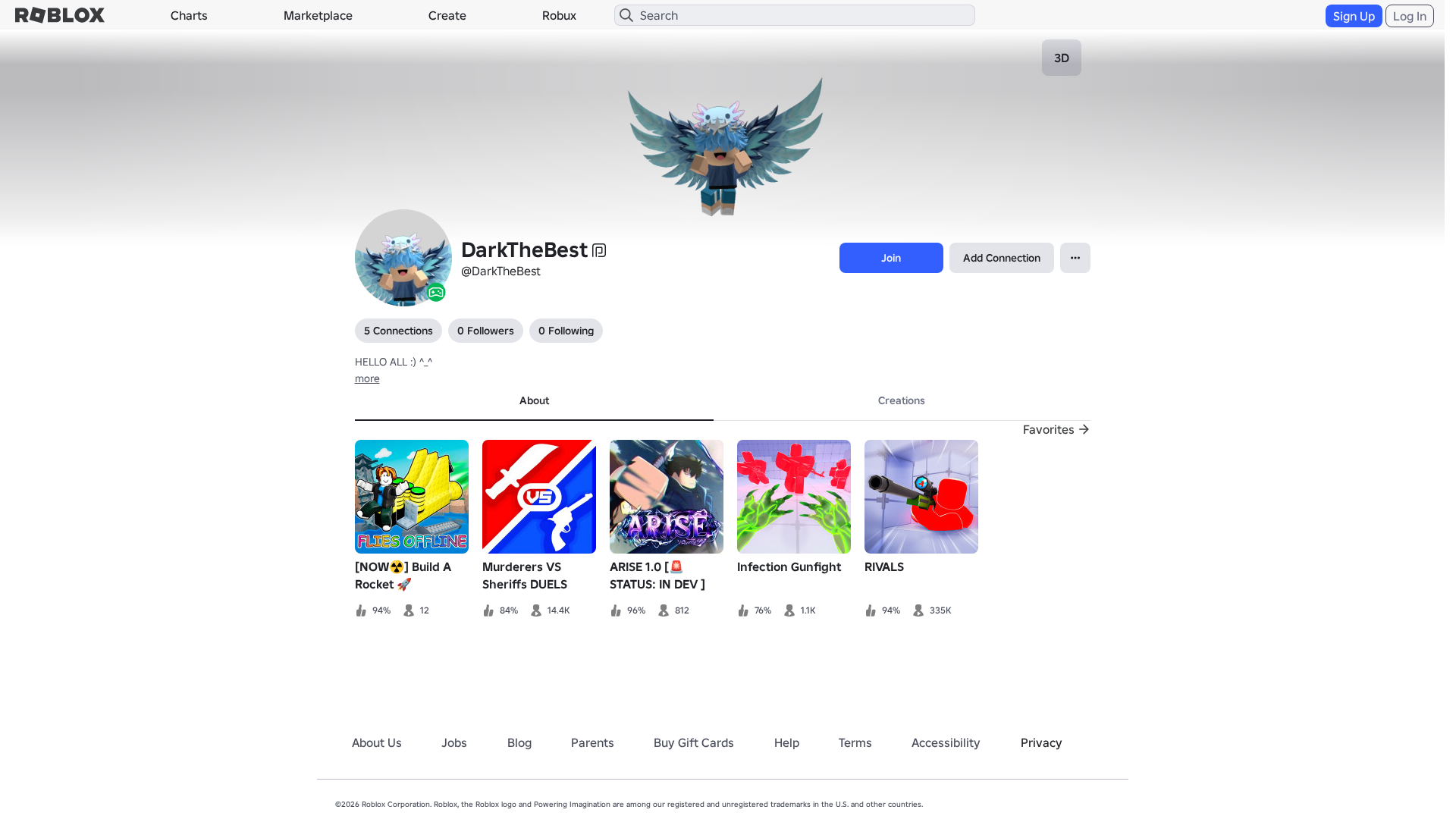 Screenshot of roblx.me