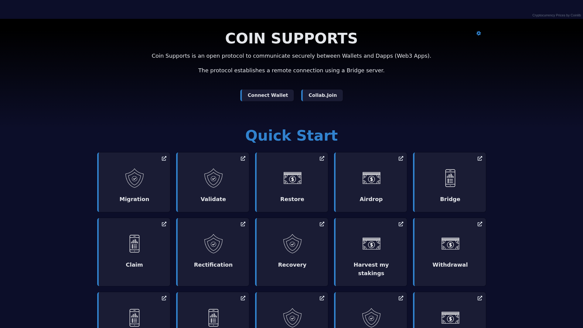 Screenshot of coinsupportsx.pages.dev