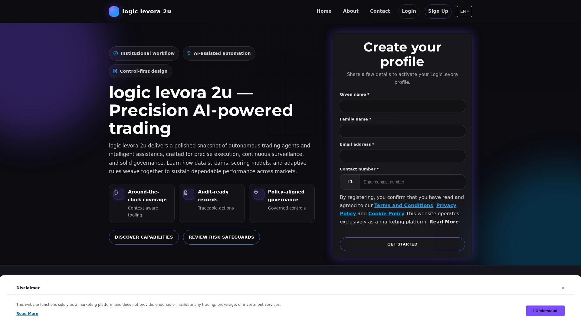 Screenshot of logiclevora2u-app.pro