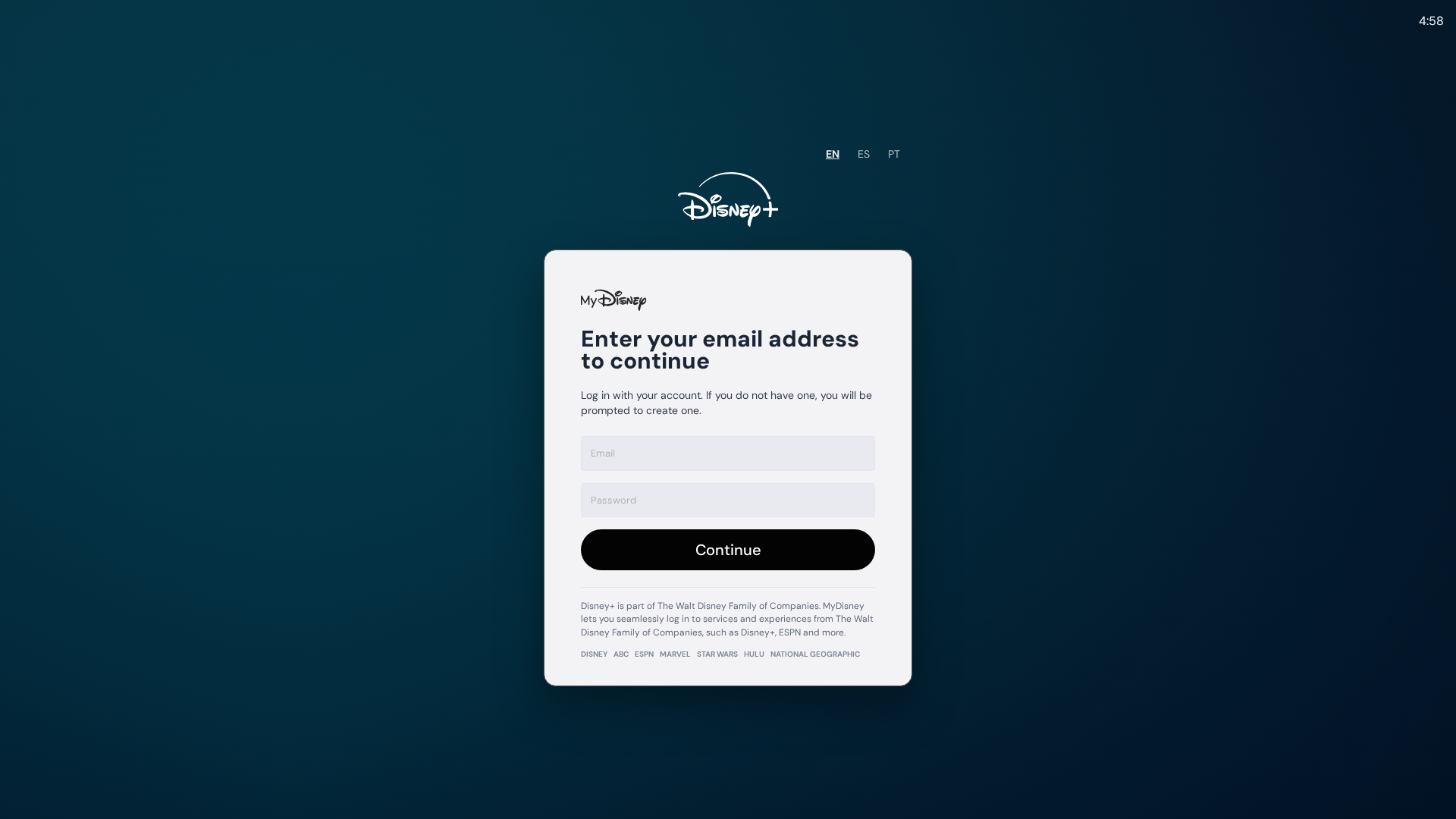 Screenshot of submanager-disneyupgrade.aowg0.com