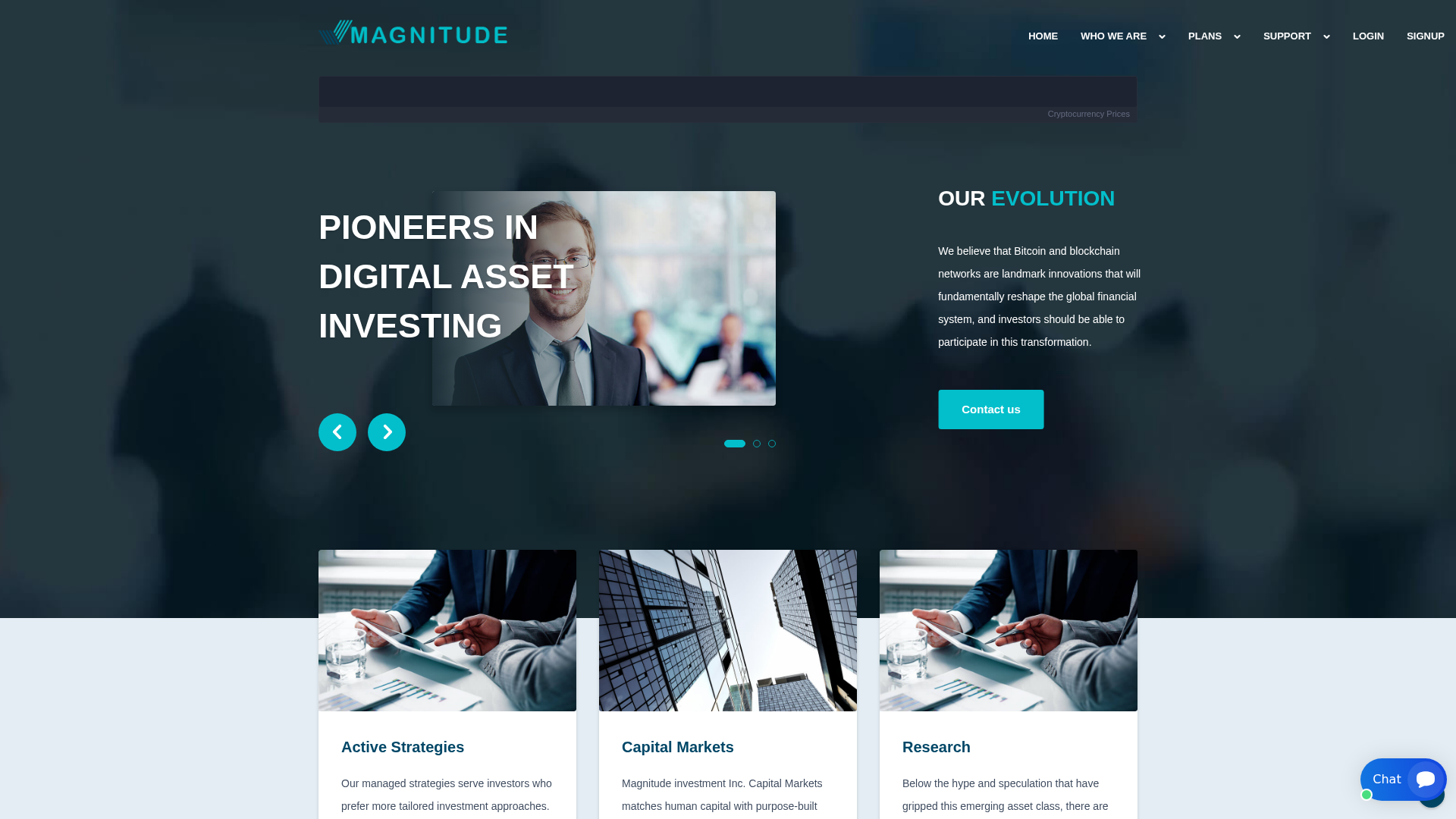 Screenshot of magnitudeinvest.com