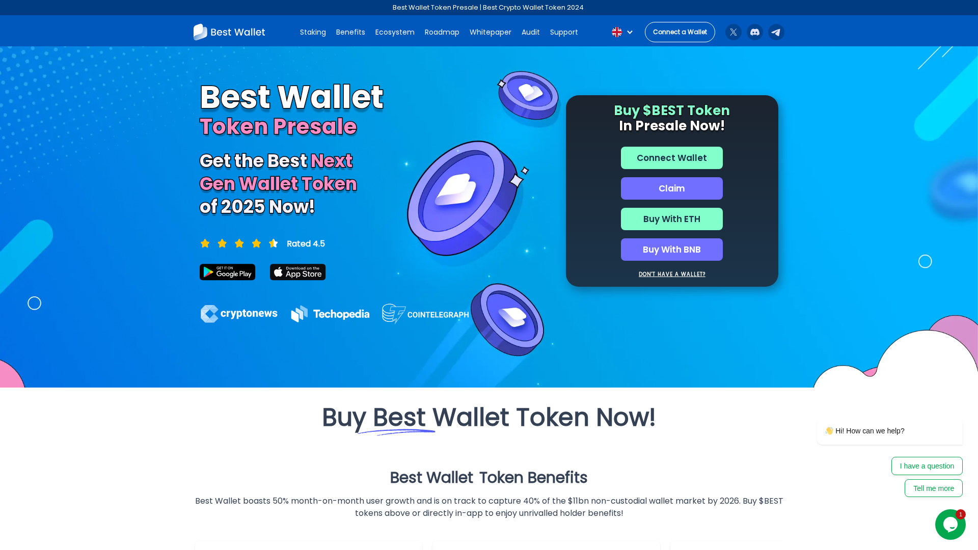 Screenshot of bestwallettoken-sales.pages.dev