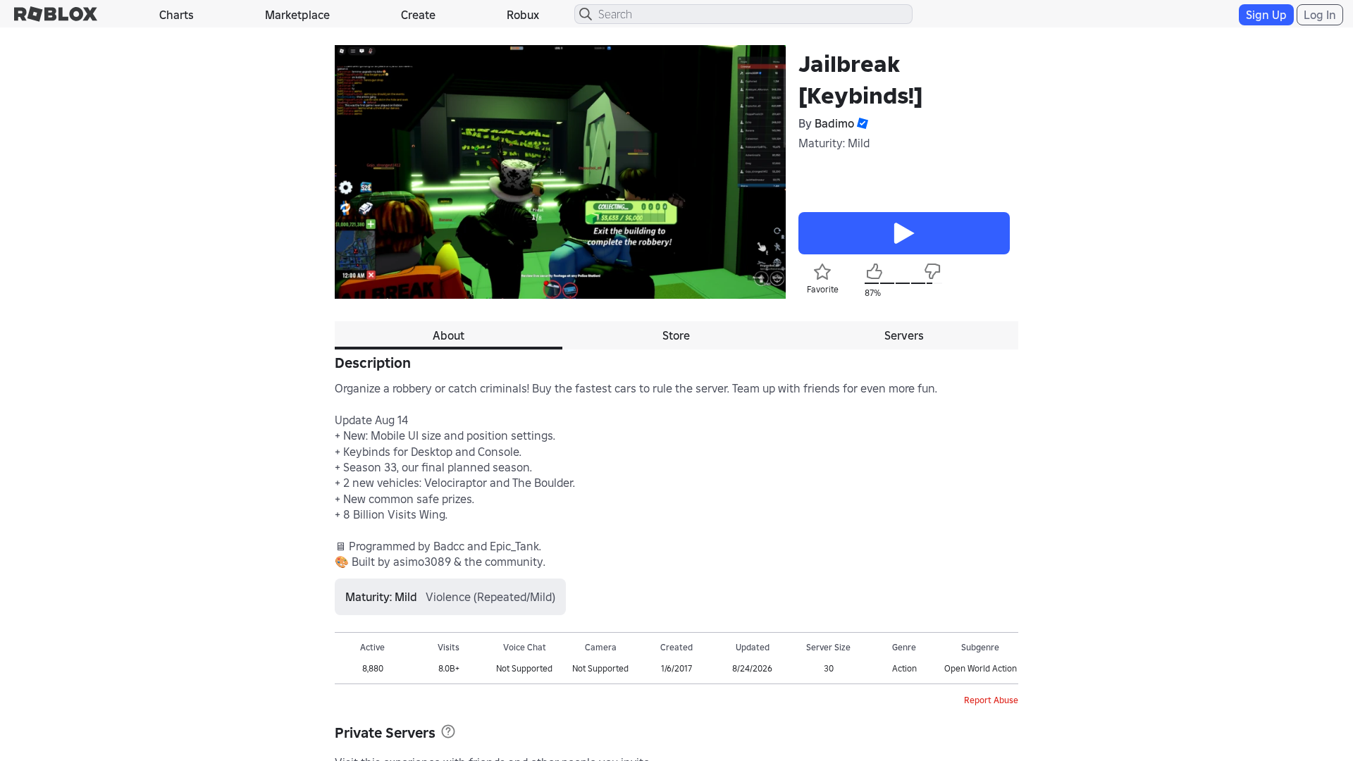 Screenshot of www.roblox.ly