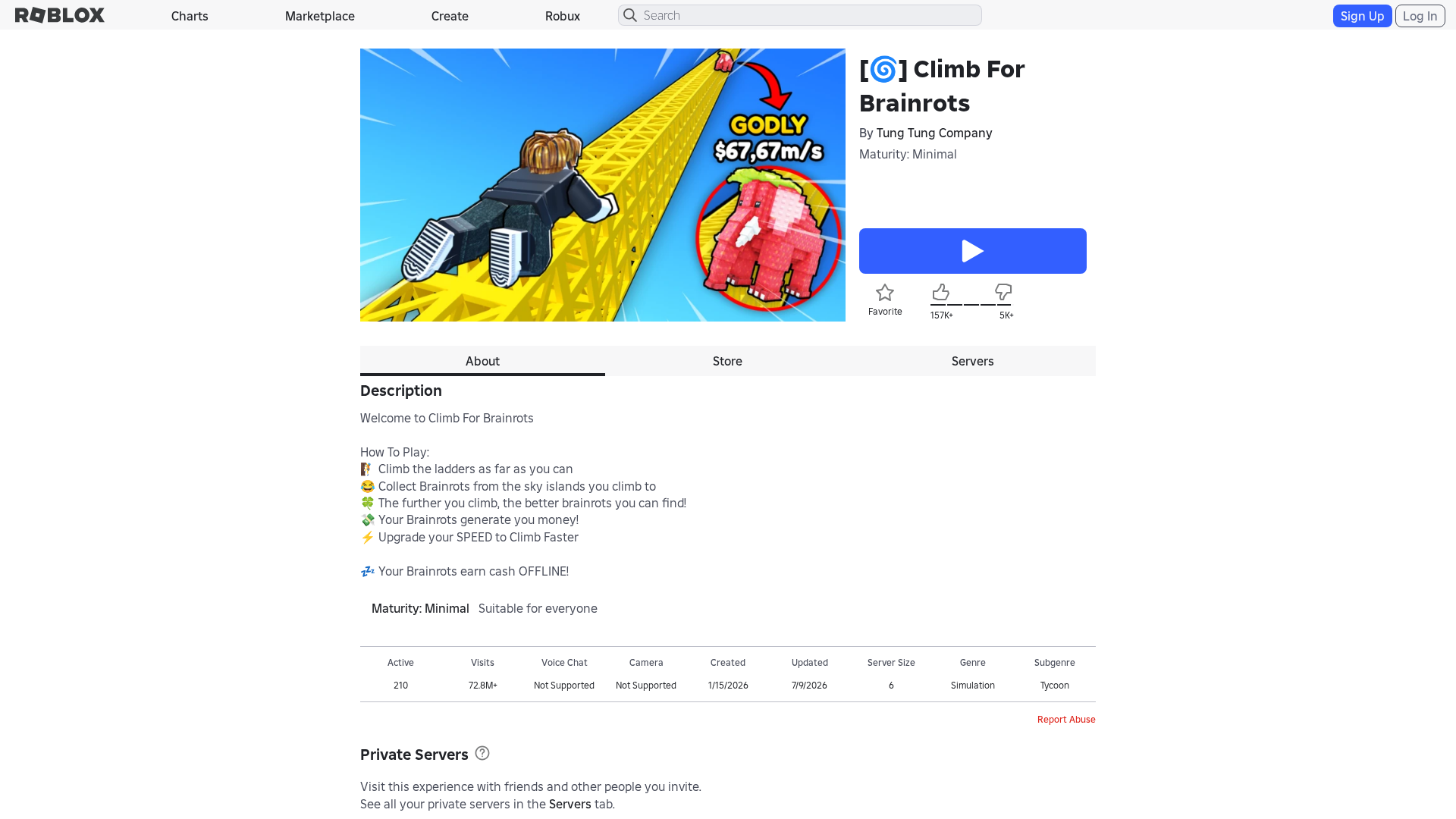 Screenshot of www.roblox.com.bi