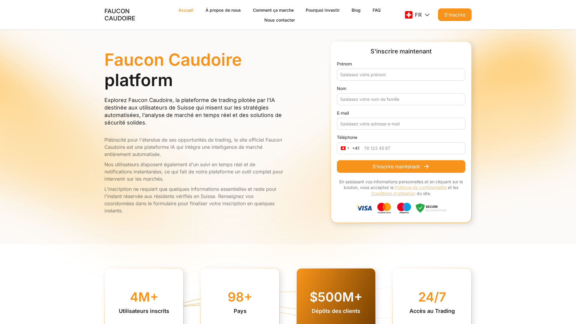 Screenshot of faucon-caudoire.com