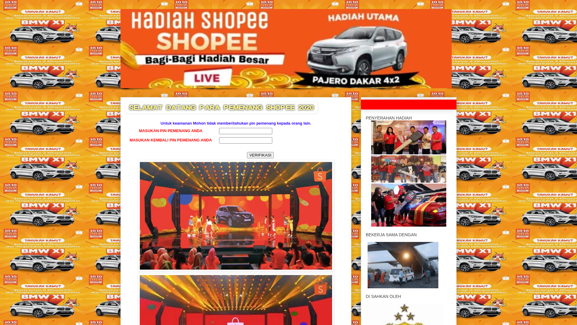Screenshot of www.galerihadiah-shopee12.blogspot.com