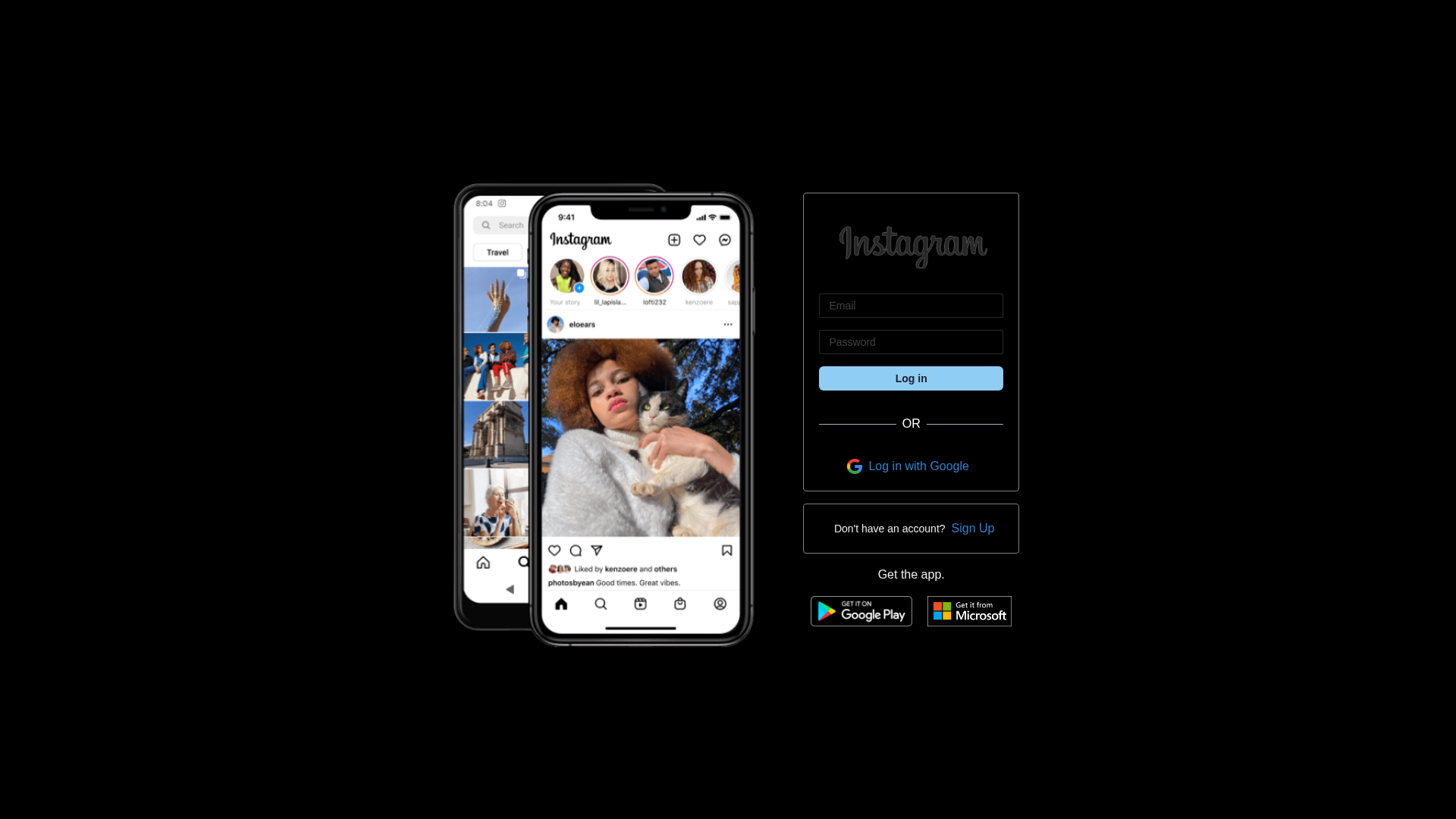 Screenshot of insta-clone-umber.vercel.app